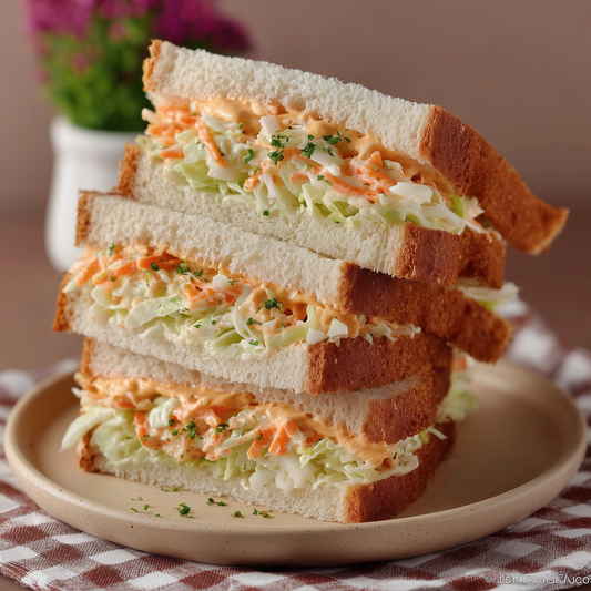 Korean Mayo Slaw Sandwich