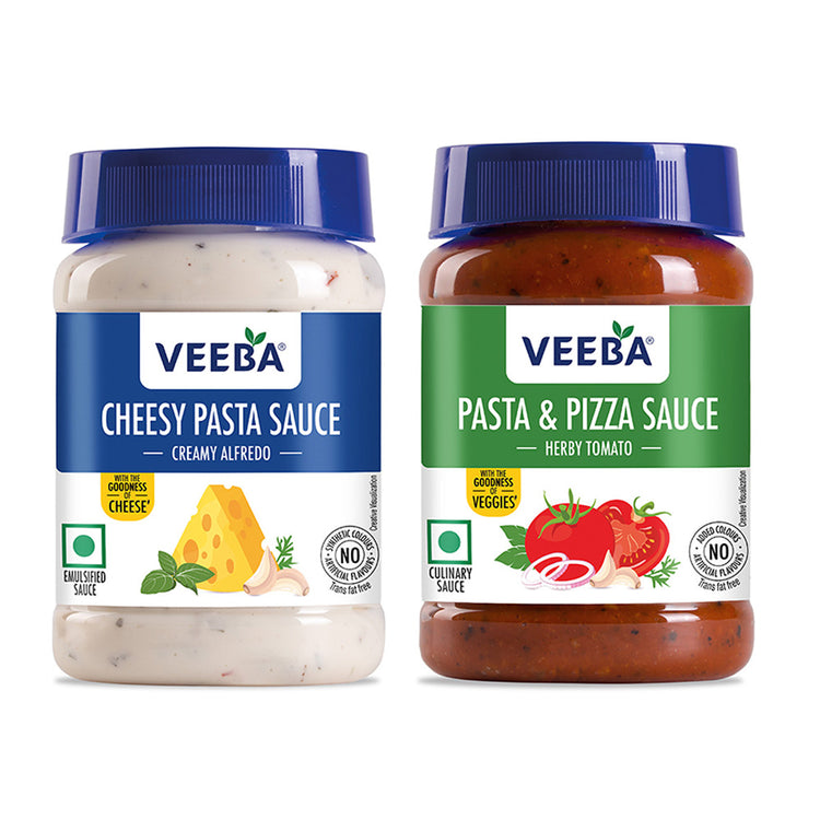 Combo - PASTA & PIZZA SAUCE HERBY TOMATO (280G) & PASTA SAUCE CREAMY ALFREDO (250G)