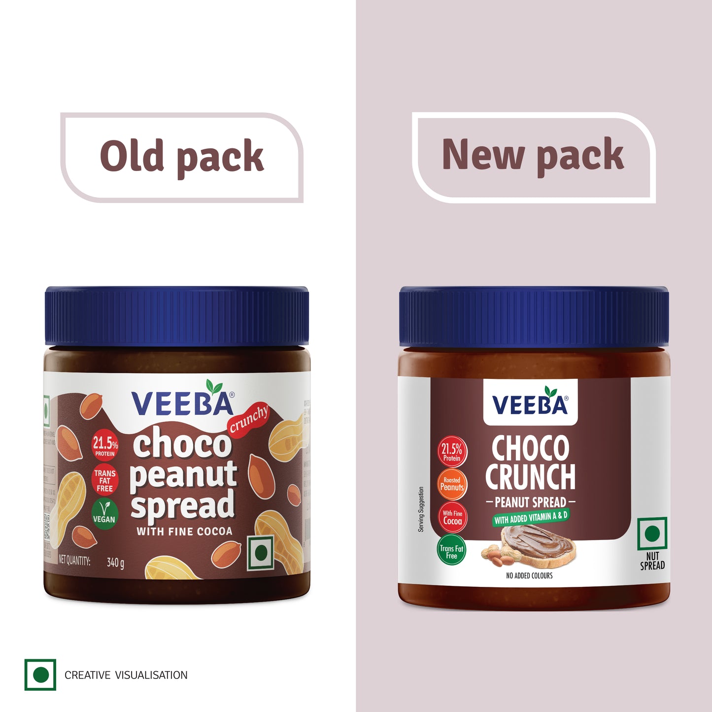 Choco Crunch Peanut Spread with added Vitamin A&D(340g)
