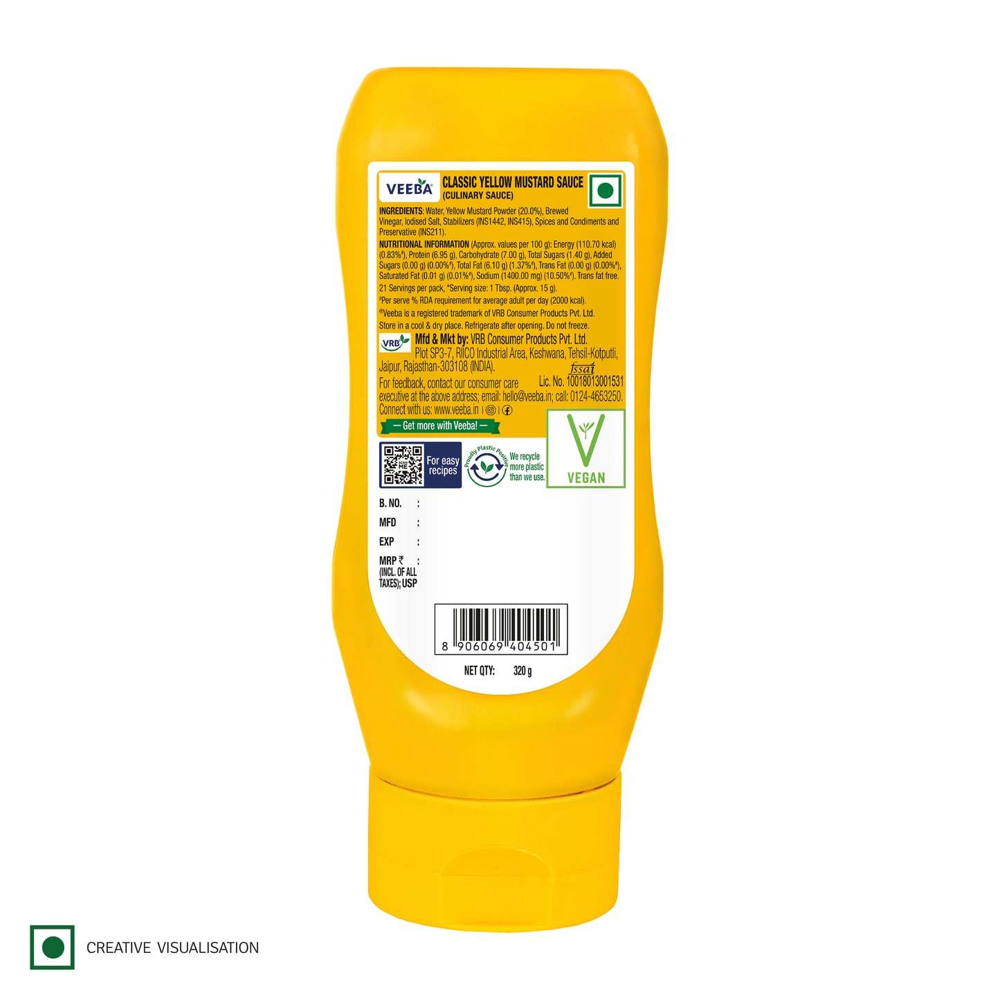 Classic Yellow Mustard Sauce (320G)