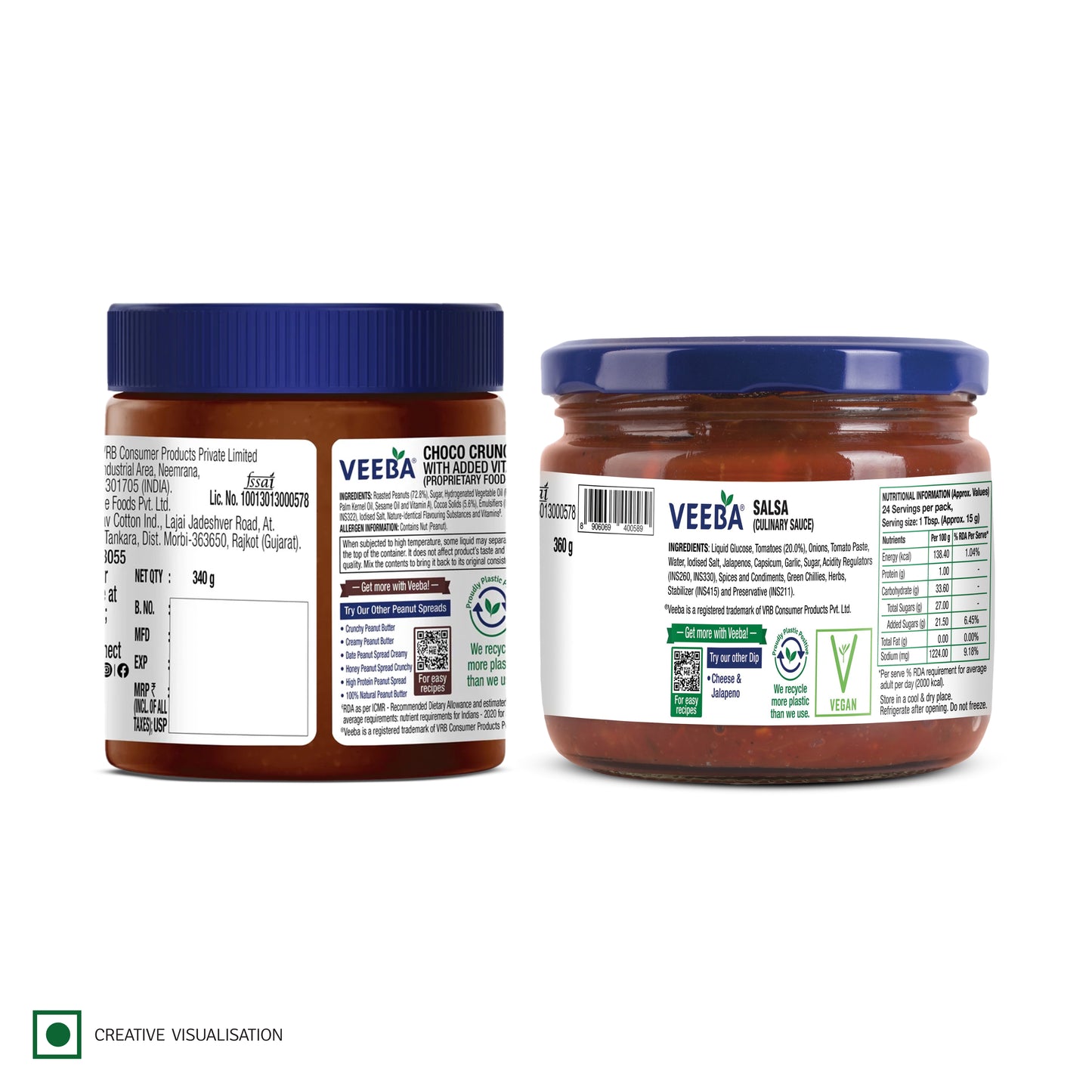Salsa (360g) | Choco Crunch Peanut Spread (340g)