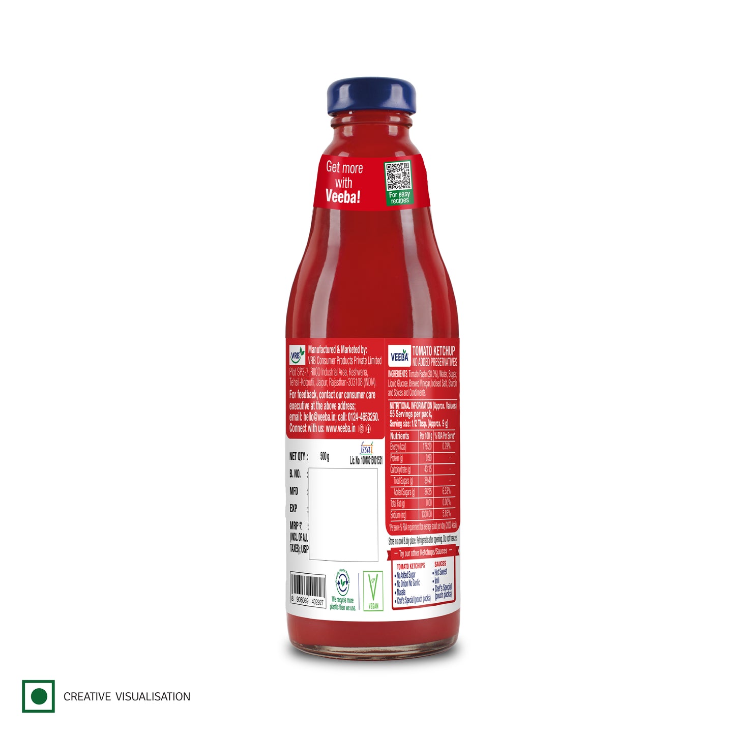 Tomato Ketchup No Added Preservatives 500g