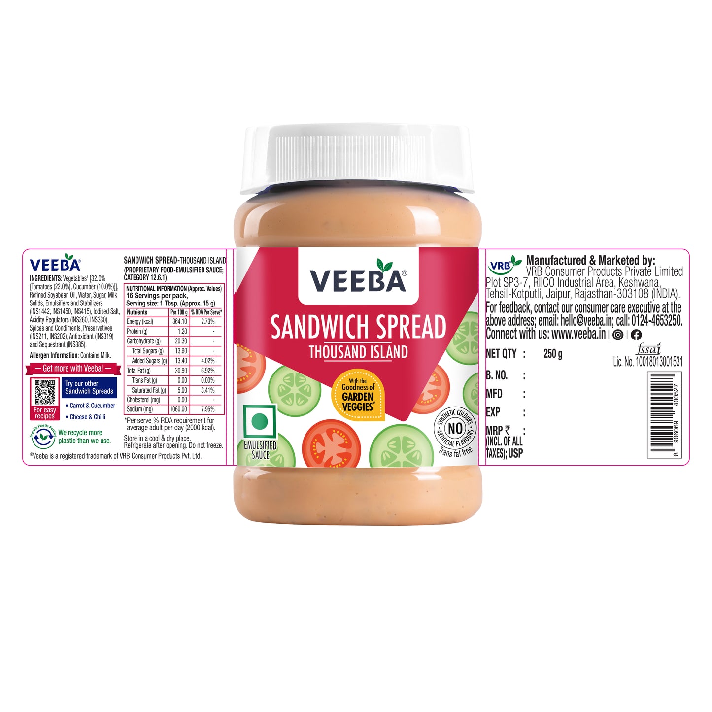 Sandwich Spread Thousand Island (250G)