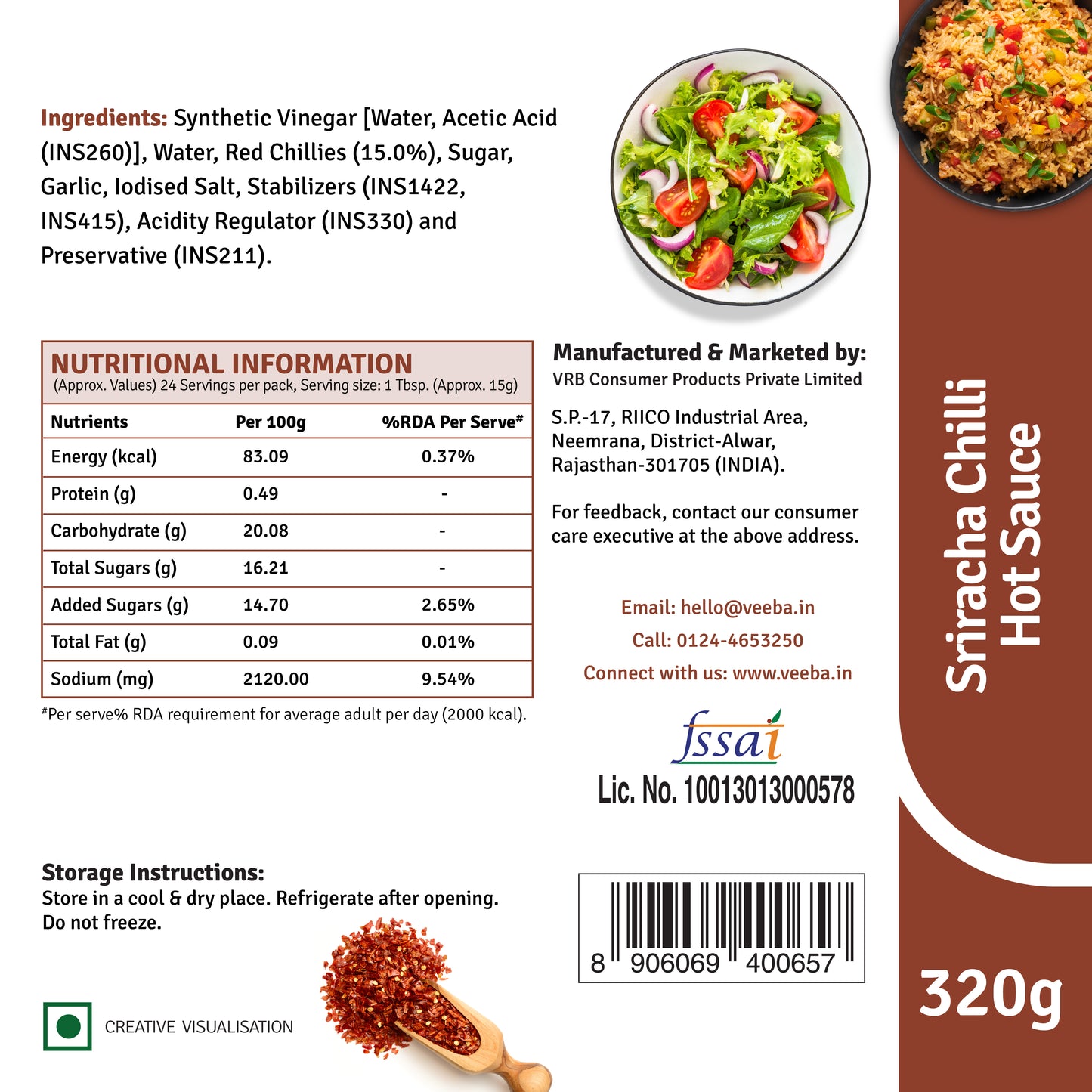 Peri Peri Hot Sauce (300g) | Sweet Chilli Hot Sauce (350g) | Siracha Chilli Hot Sauce (320g)