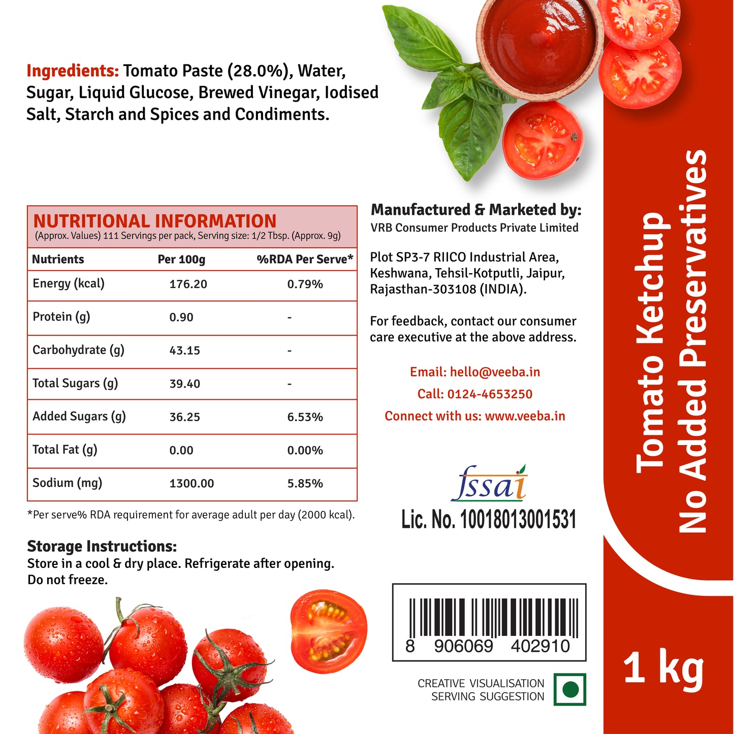 Classic Marinara (310g) | No Added Preservatives Tomato Ketchup (1kg) | Pizza & pasta Sauce - Creamy Alfredo (250g)