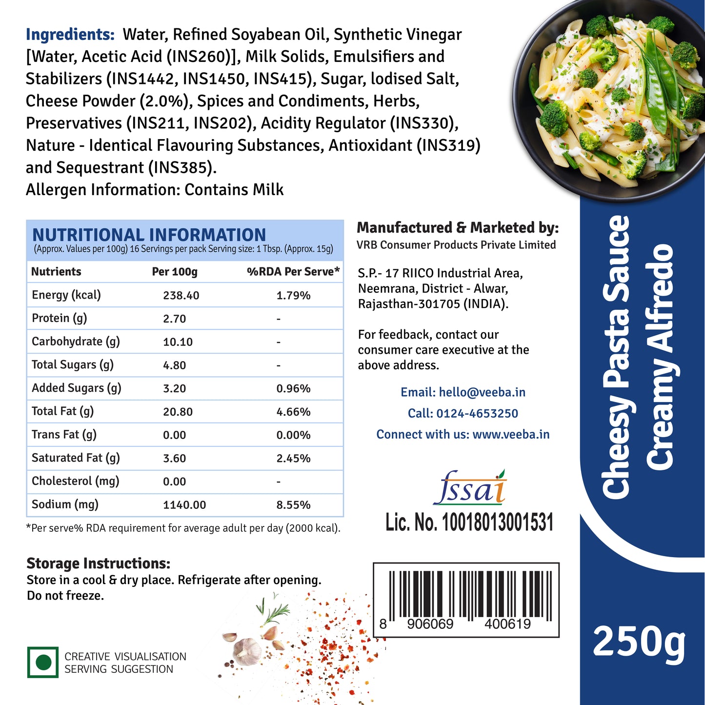 Classic Marinara (310g) | No Added Preservatives Tomato Ketchup (1kg) | Pizza & pasta Sauce - Creamy Alfredo (250g)