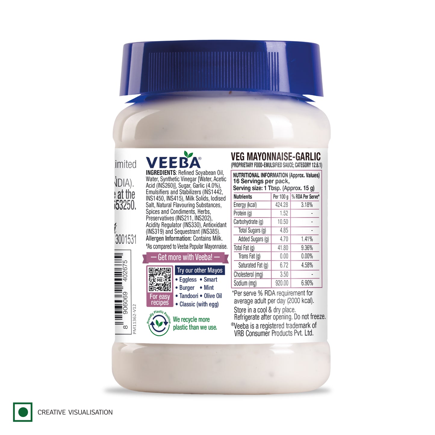 Veg Mayonnaise Garlic (250G)