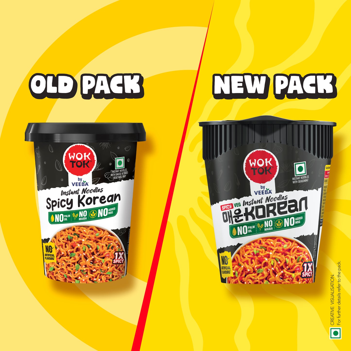 Instant Cup Noodles Spicy Korean