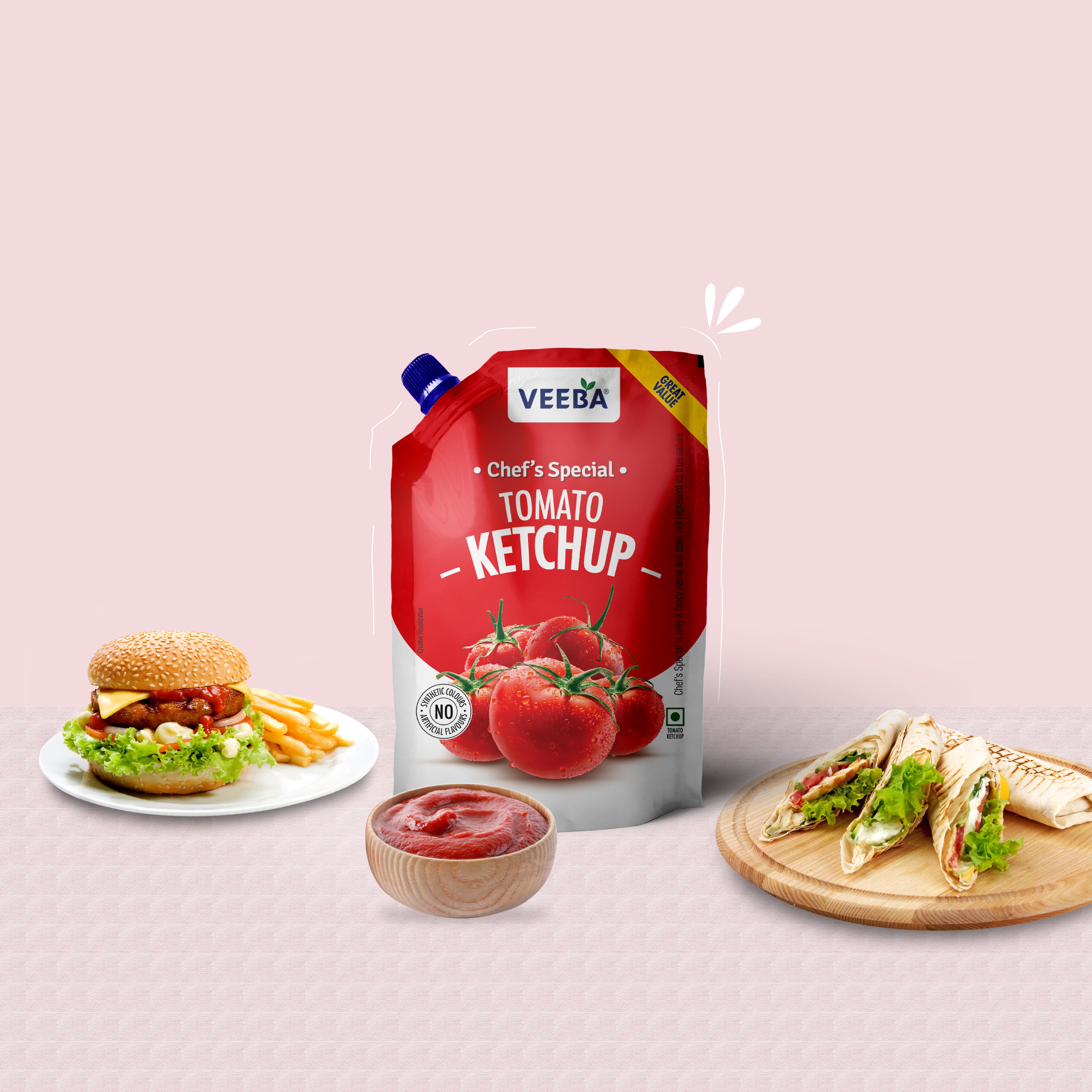 Veeba Chef’s Special Tomato Ketchup (900G)