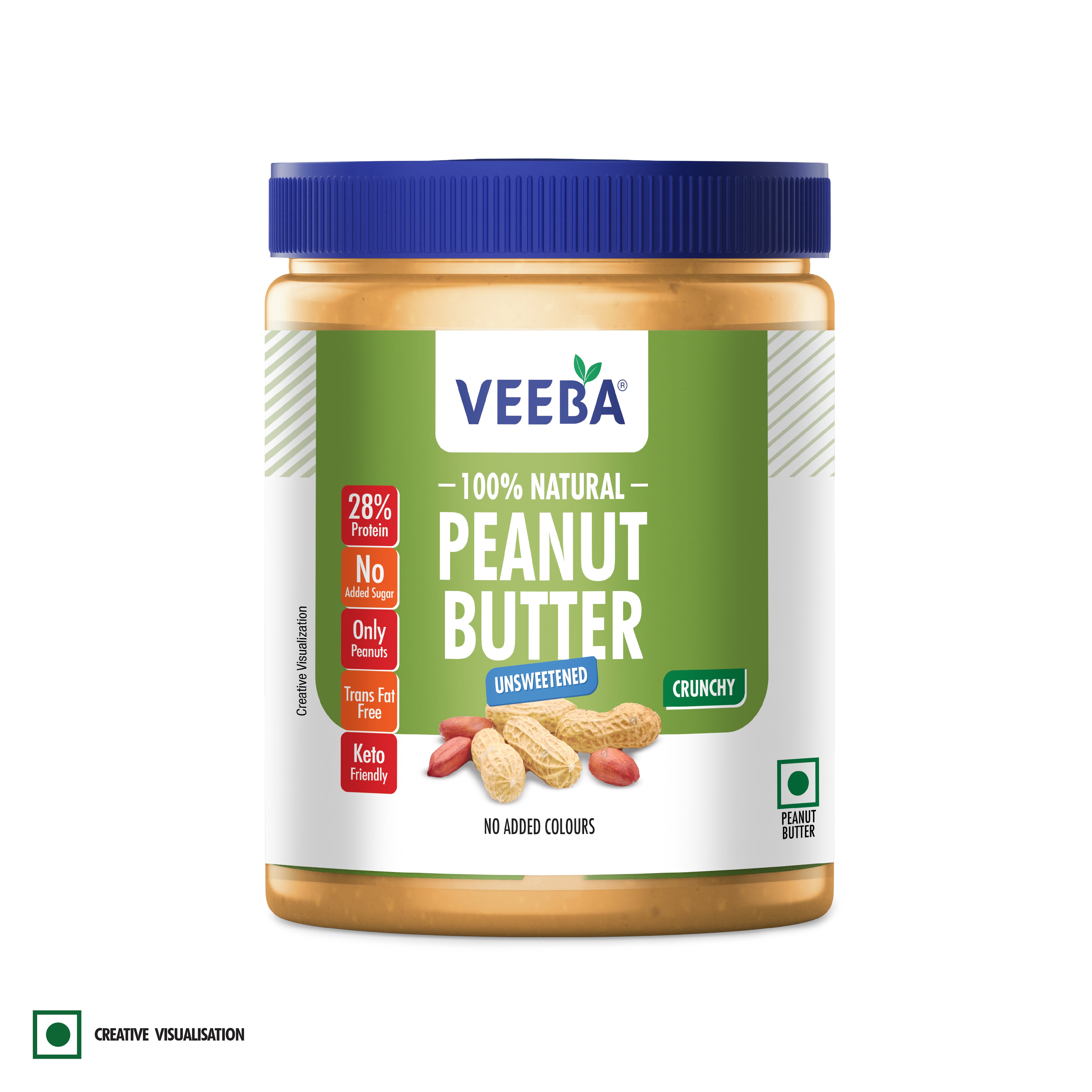 Veeba 100% Natural Peanut Butter (1 kg)