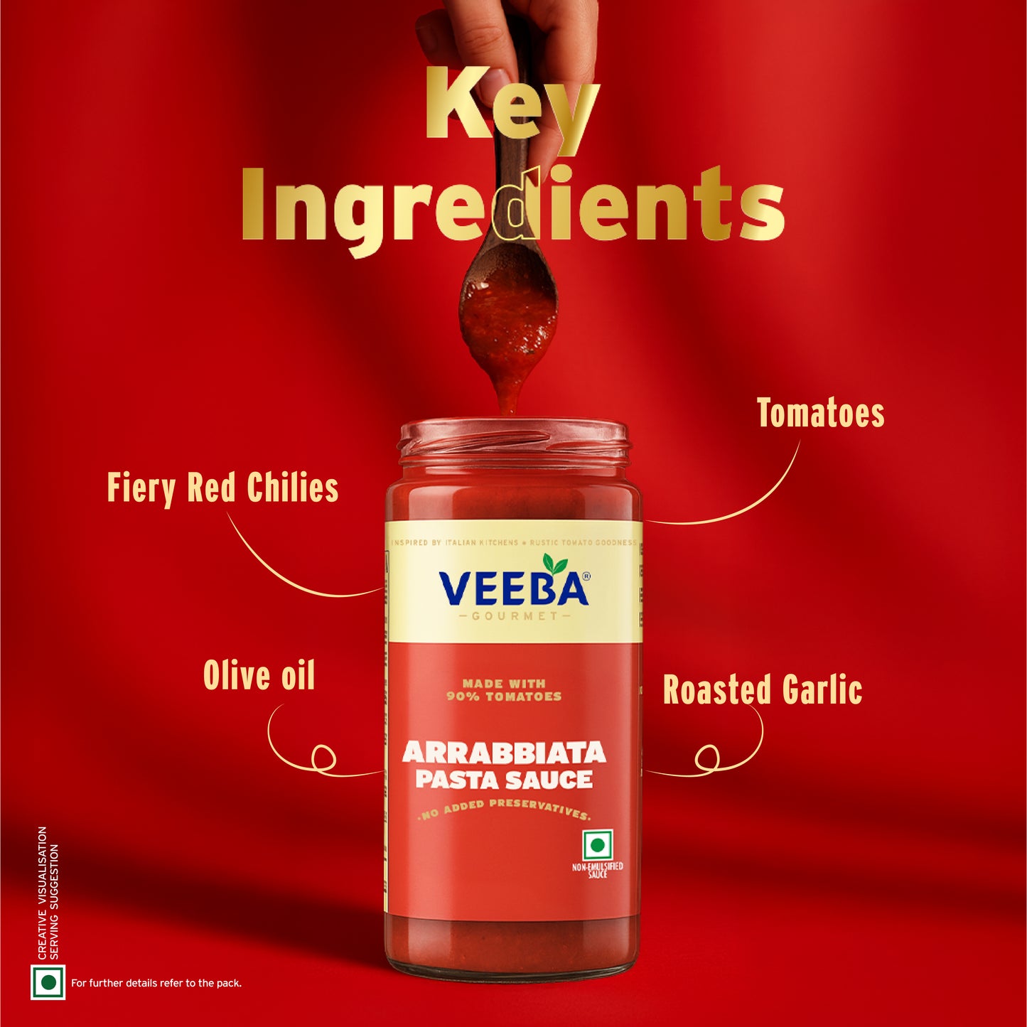 Veeba Gourmet Arrabbiata Pasta Sauce 400G