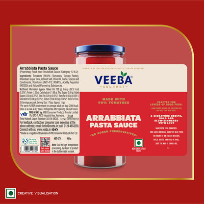 Veeba Gourmet Arrabbiata Pasta Sauce 400G