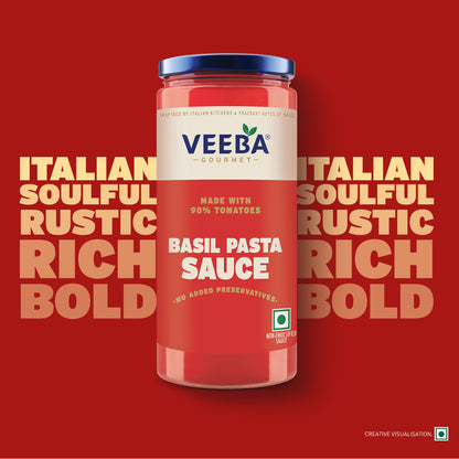 Veeba Gourmet Basil Pasta Sauce 400G
