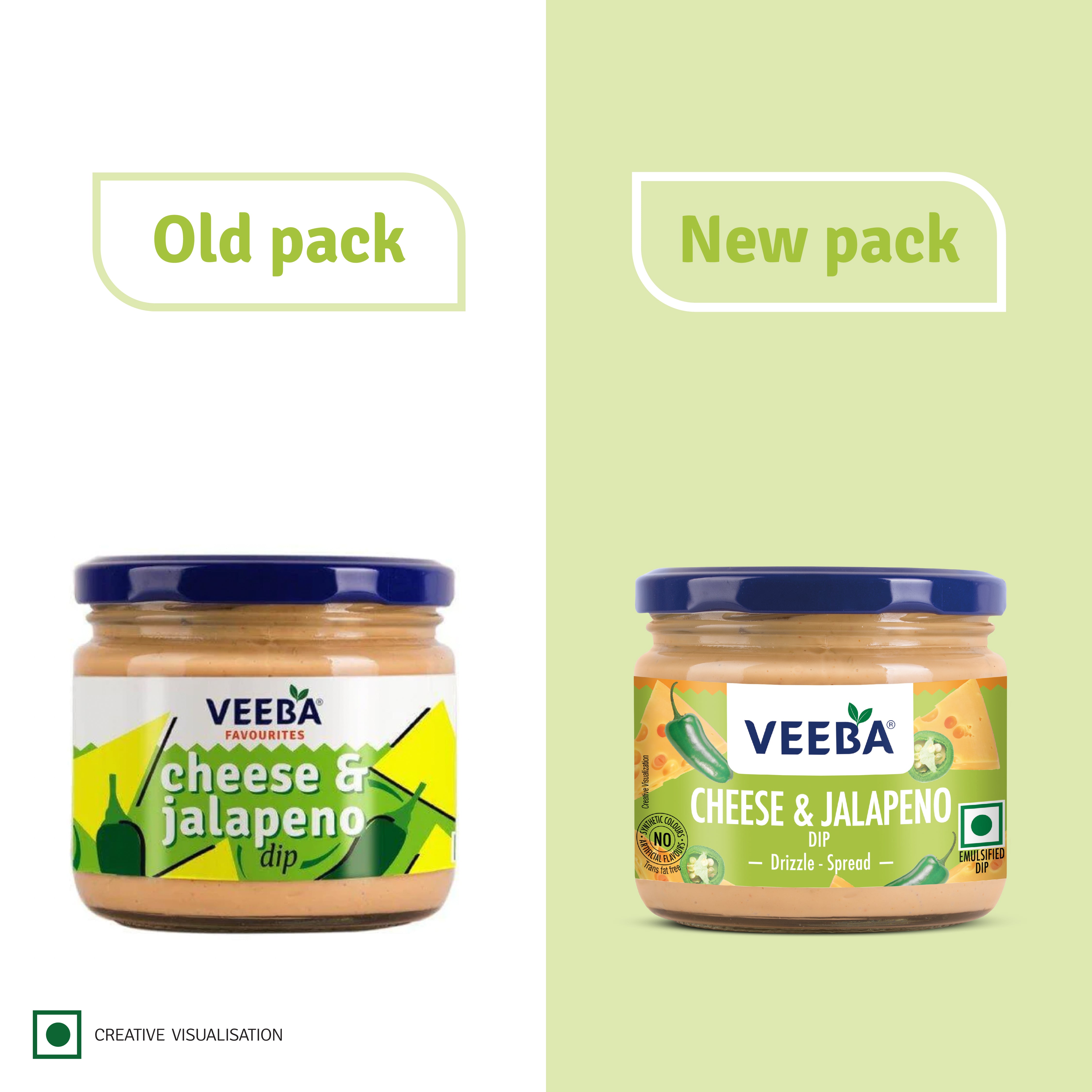 VEEBA CHEESE & JALAPENO DIP (300g)