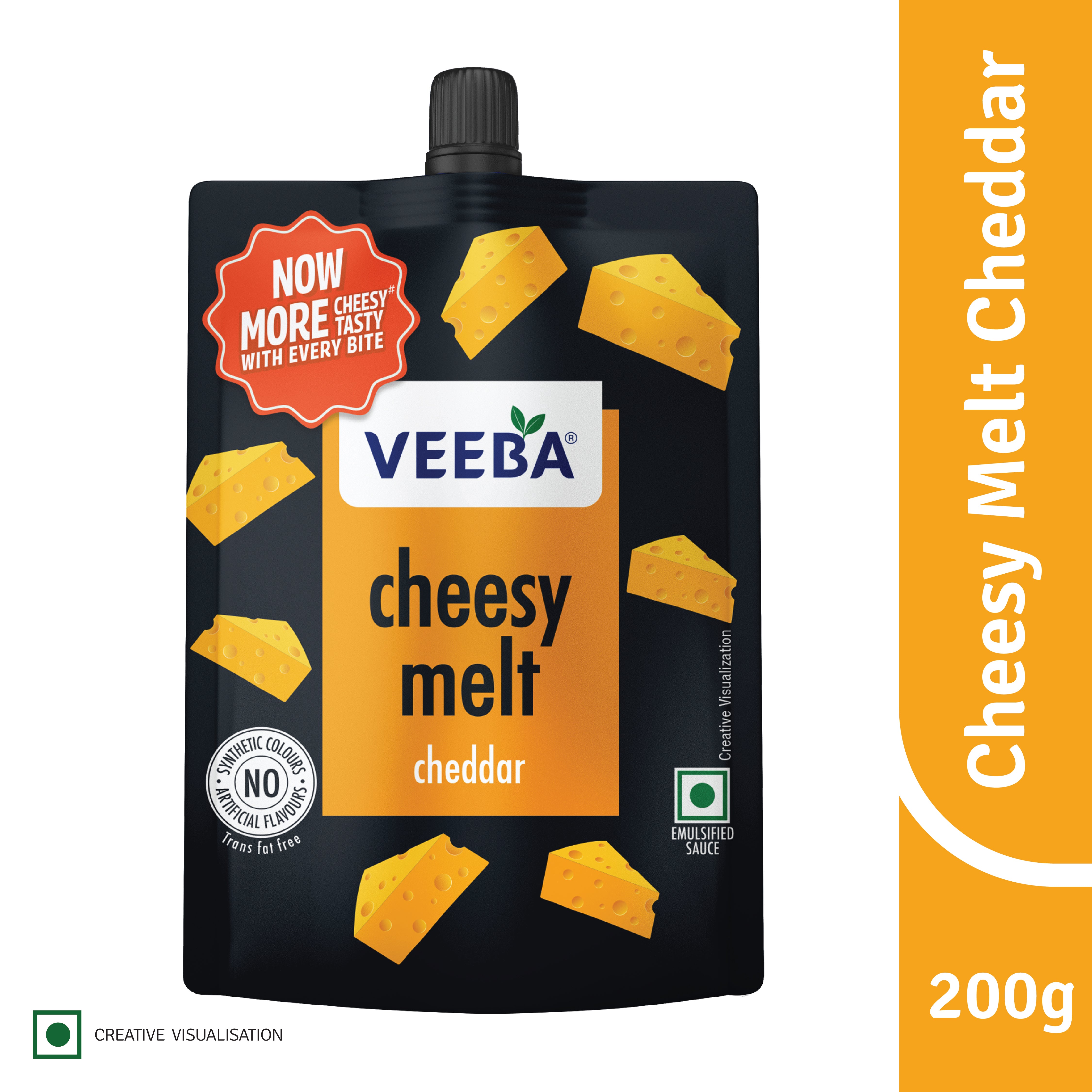Cheesy Melt Cheddar -200G | Shop Now at Veeba.in