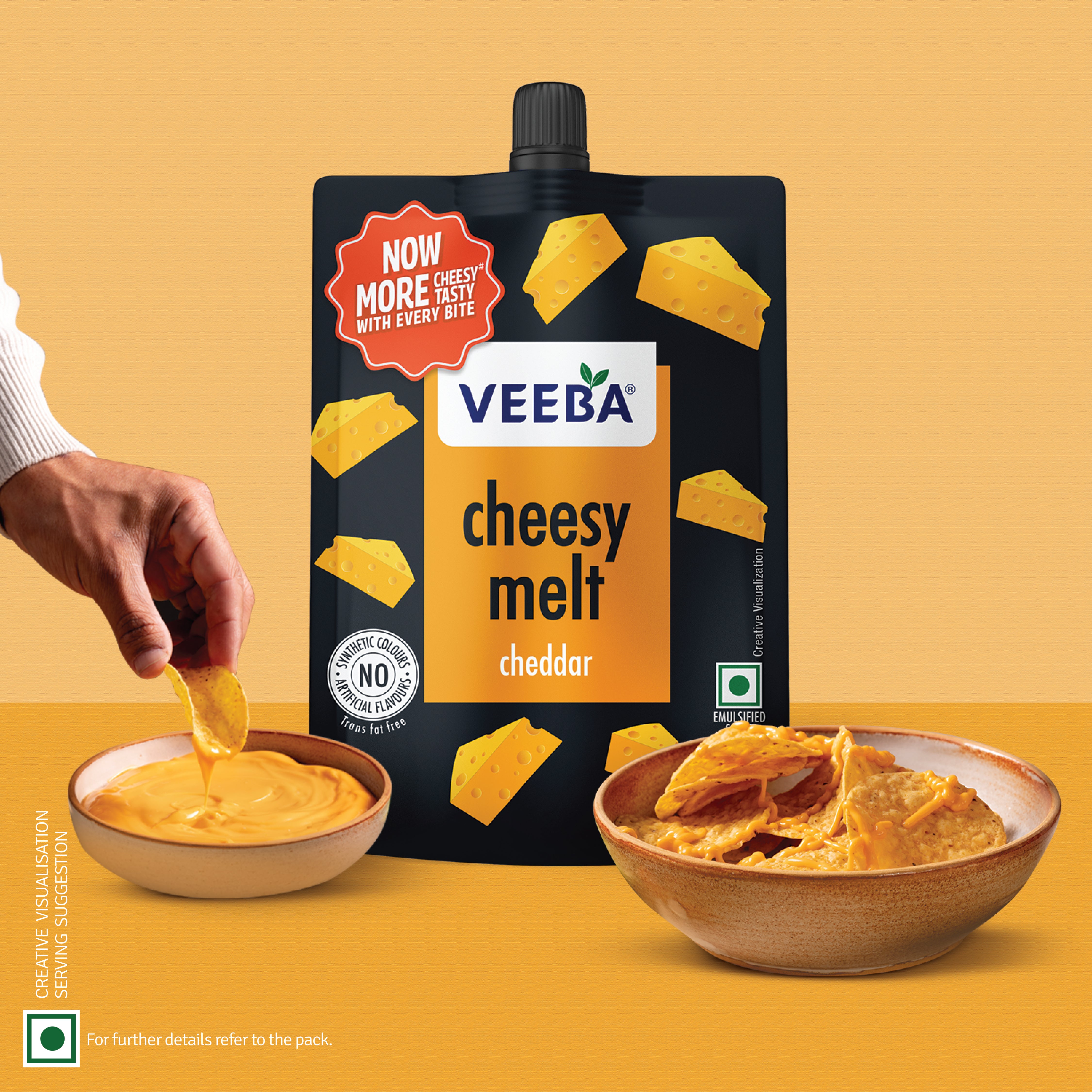 Cheesy Melt Cheddar -200G | Shop Now at Veeba.in