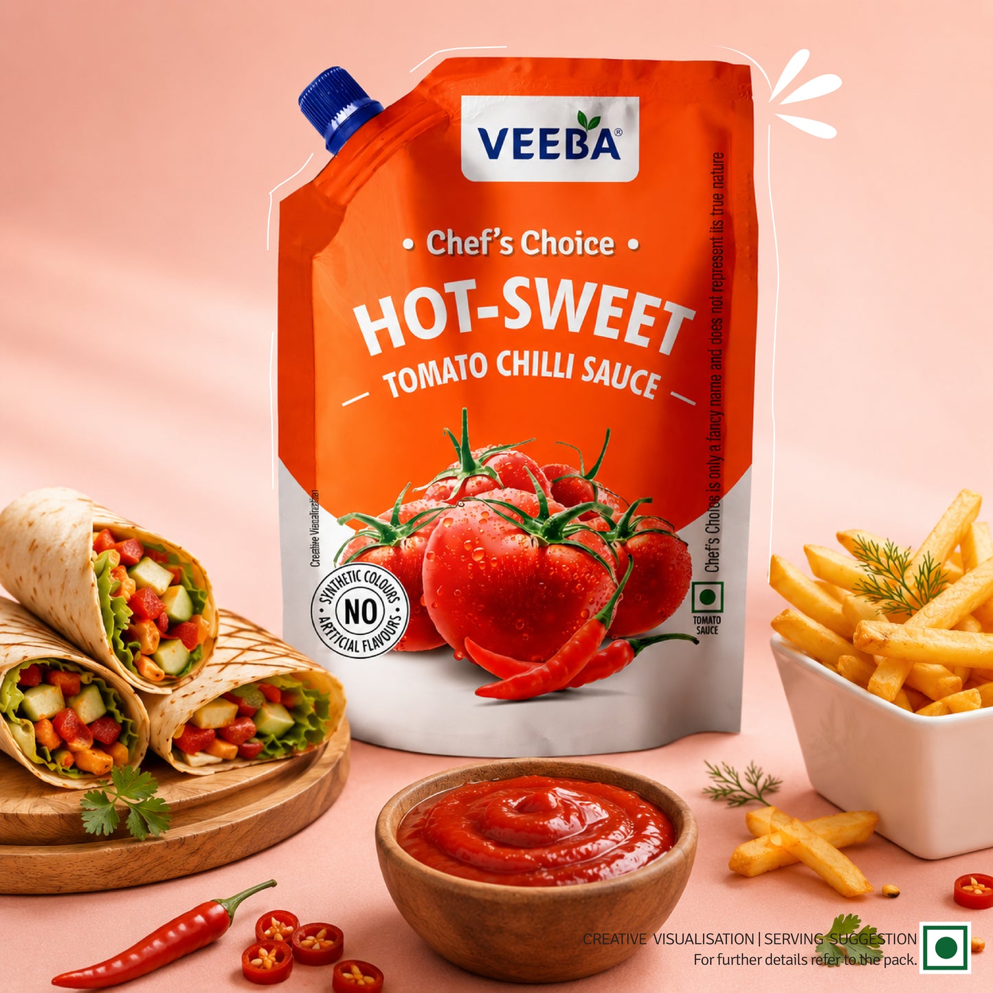 Chef's Choice Hot-Sweet Tomato Chilli Sauce (450G)