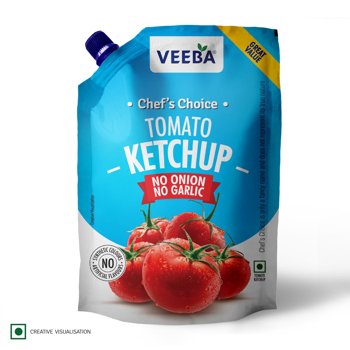 Chef's Choice Tomato Ketchup No Onion No Garlic (900G)