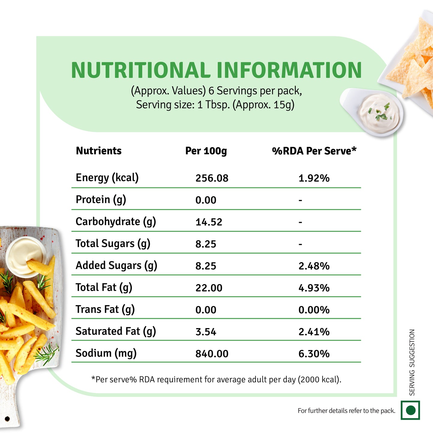 Chef's Choice Veg Mayonnaise Eggless (100G)