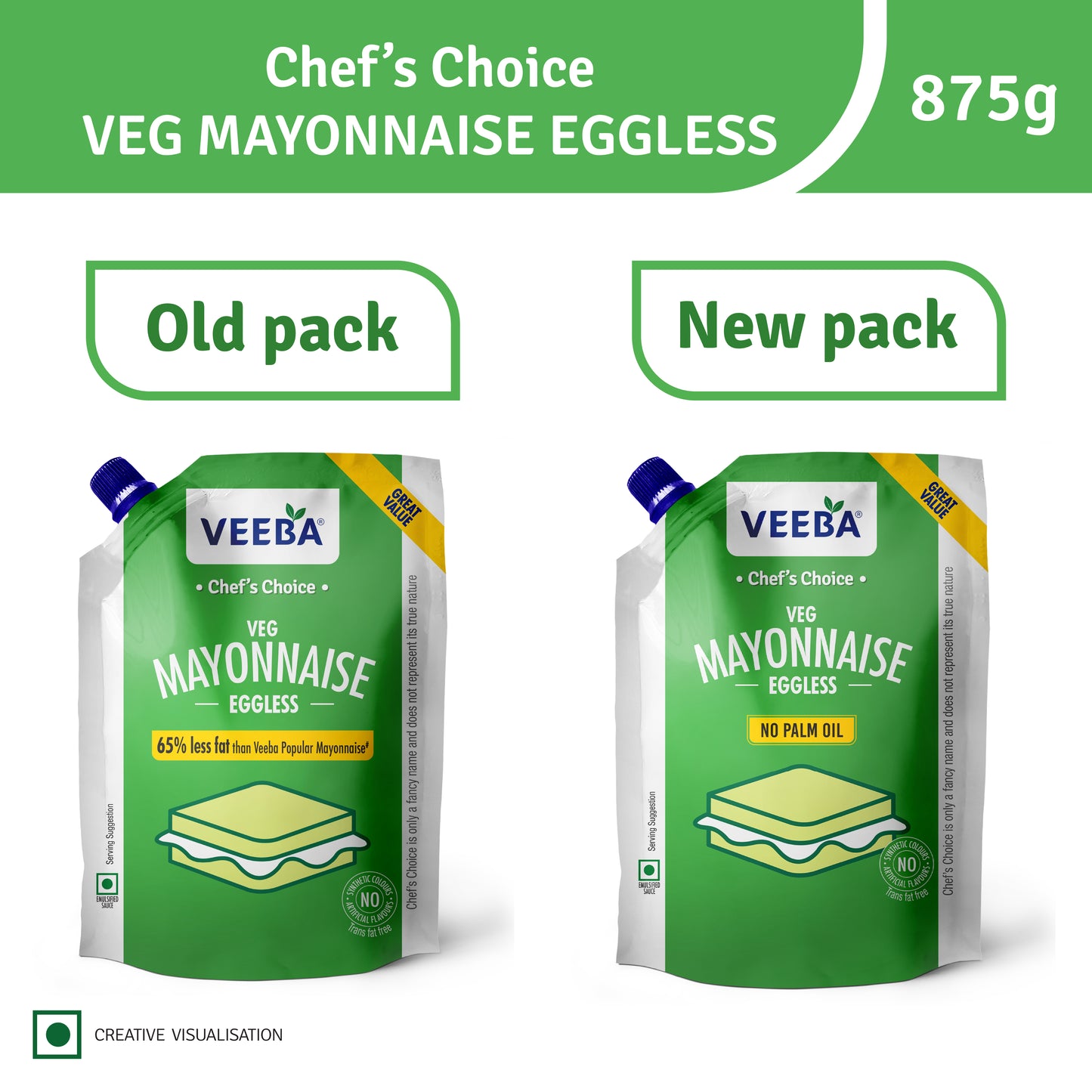 Chef's Choice Veg Mayonnaise Eggless (875G)