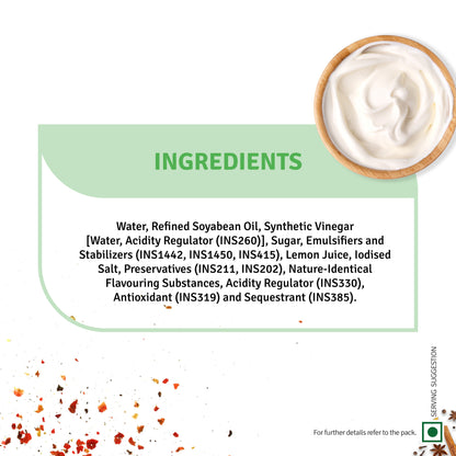 Chef's Choice Veg Mayonnaise Eggless (875G)