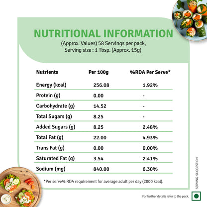 Chef's Choice Veg Mayonnaise Eggless (875G)