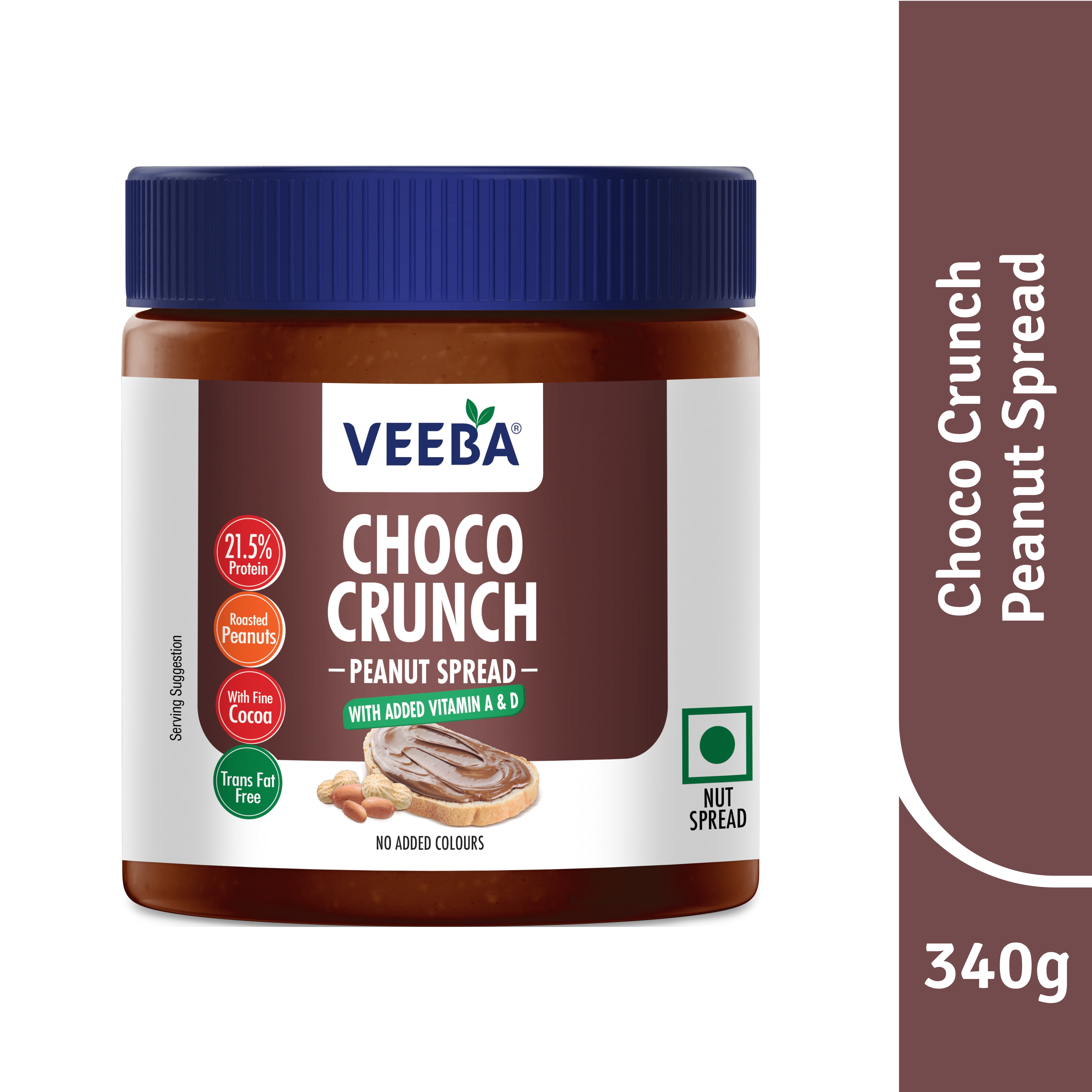 Choco Crunch Peanut Spread with added Vitamin A&D(340g)