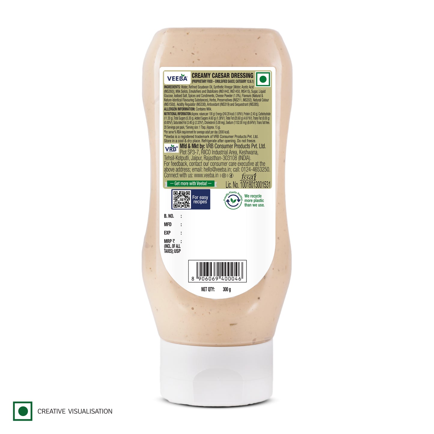 Creamy Caesar Dressing (300G)