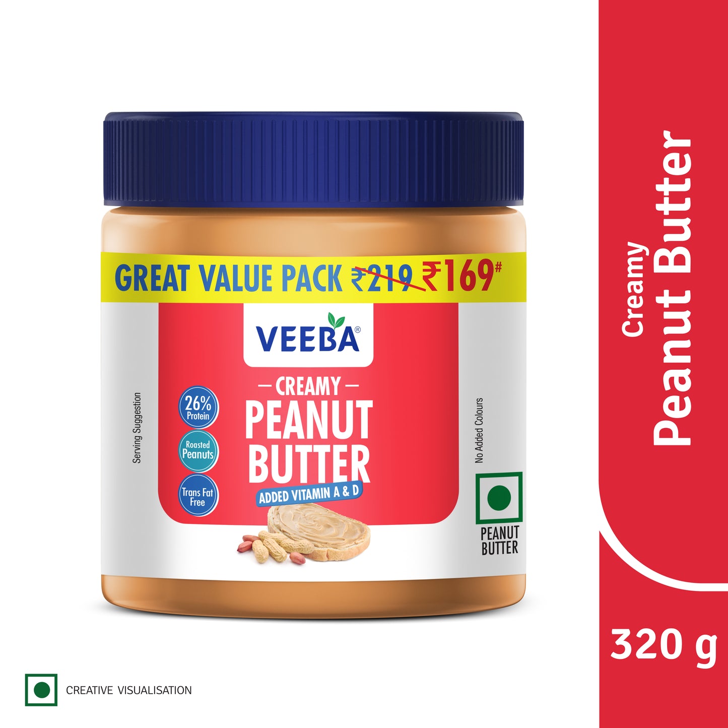 Creamy Peanut Butter added Vitamin A & D (320 g)