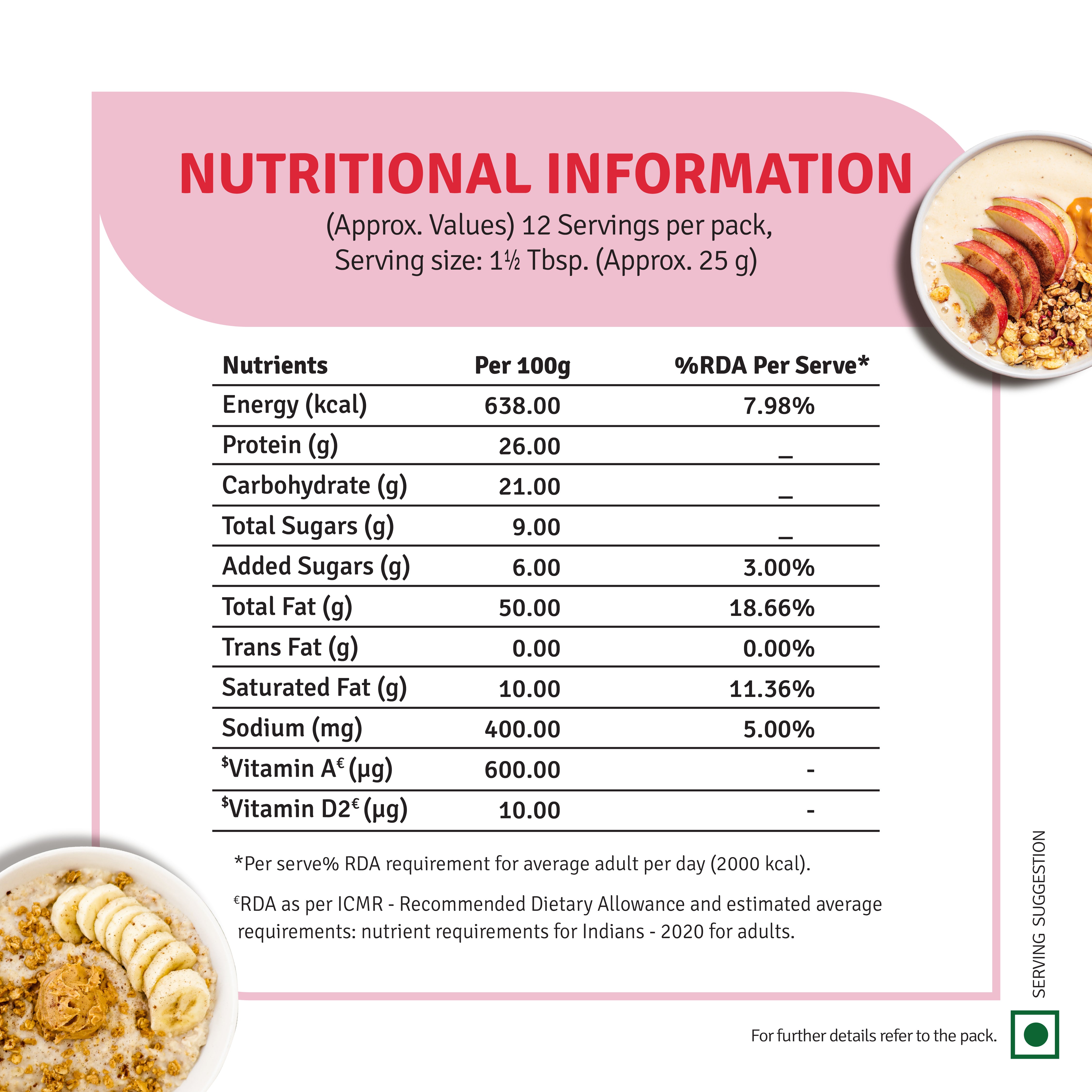 Creamy Peanut Butter added Vitamin A & D (320 g)