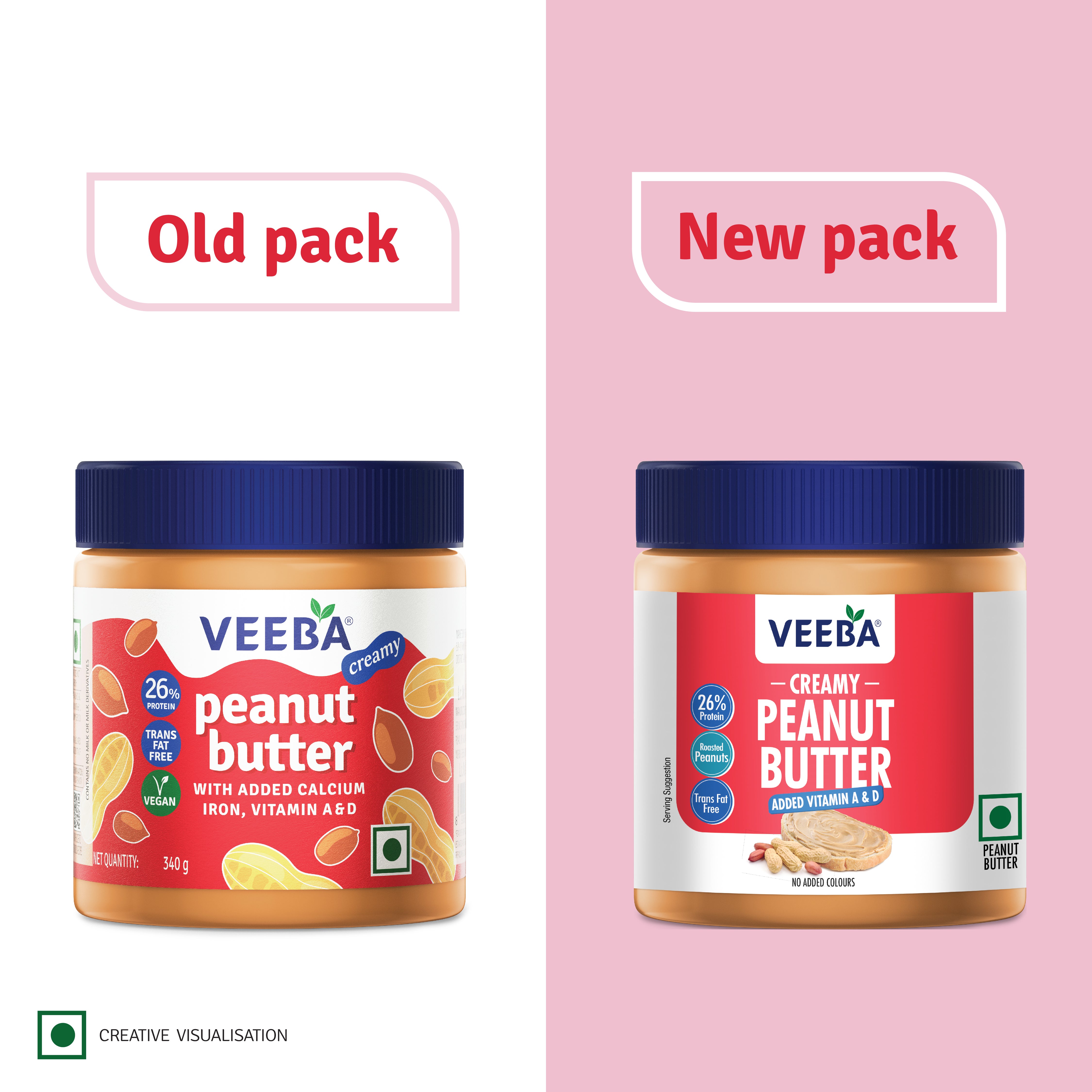 Creamy Peanut Butter added Vitamin A & D (340 g)