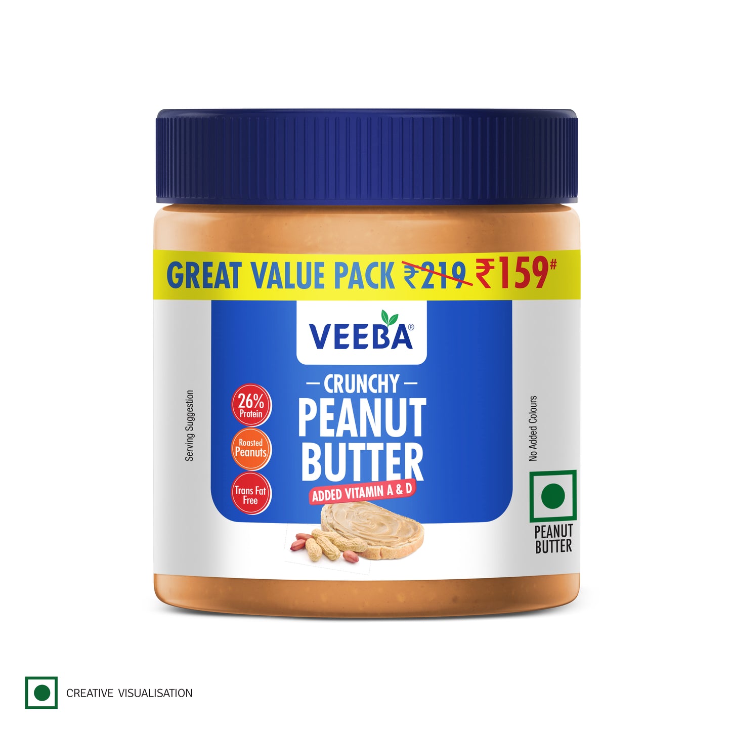 Crunchy Peanut Butter added Vitamin A & D (320 g)