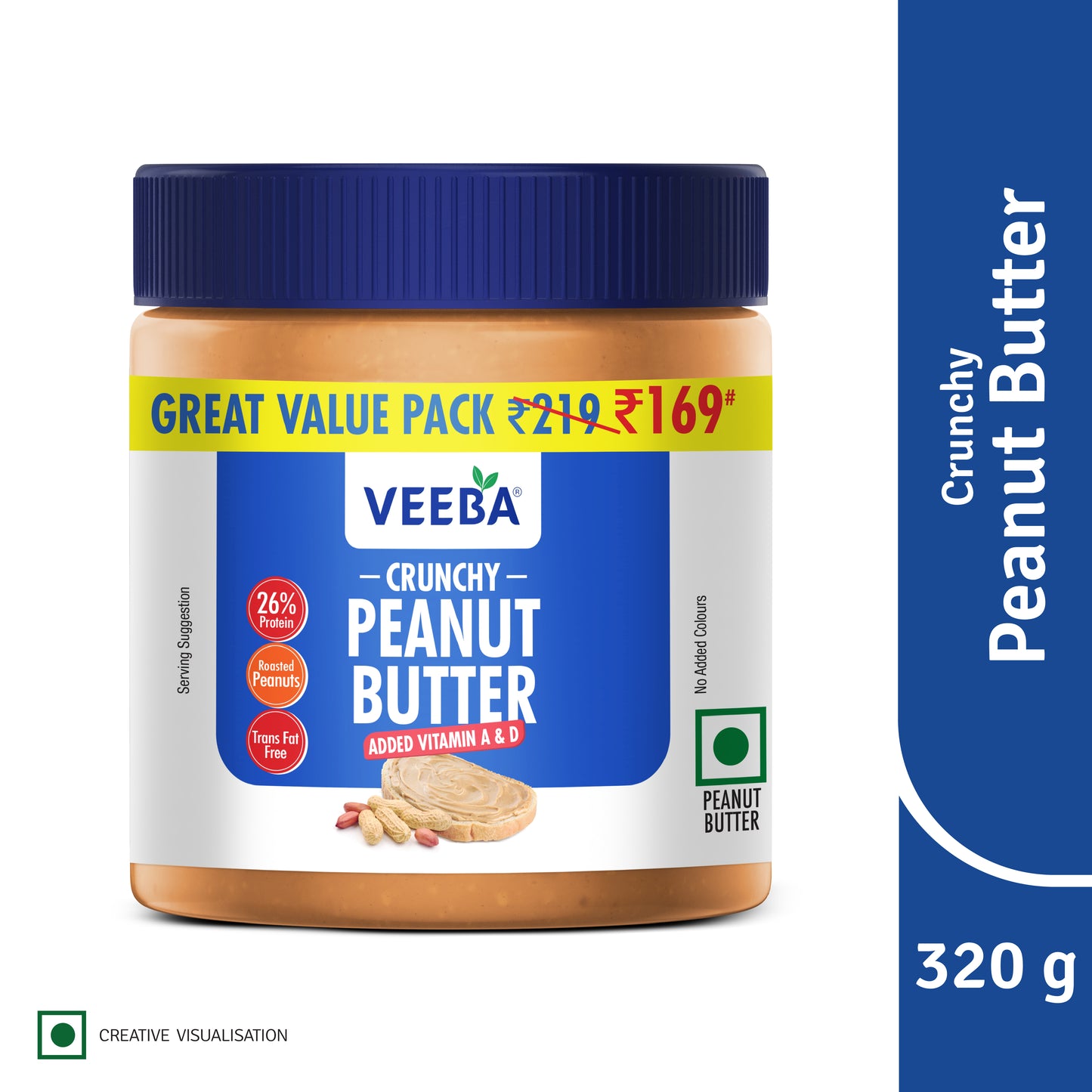 Crunchy Peanut Butter added Vitamin A & D (320 g)