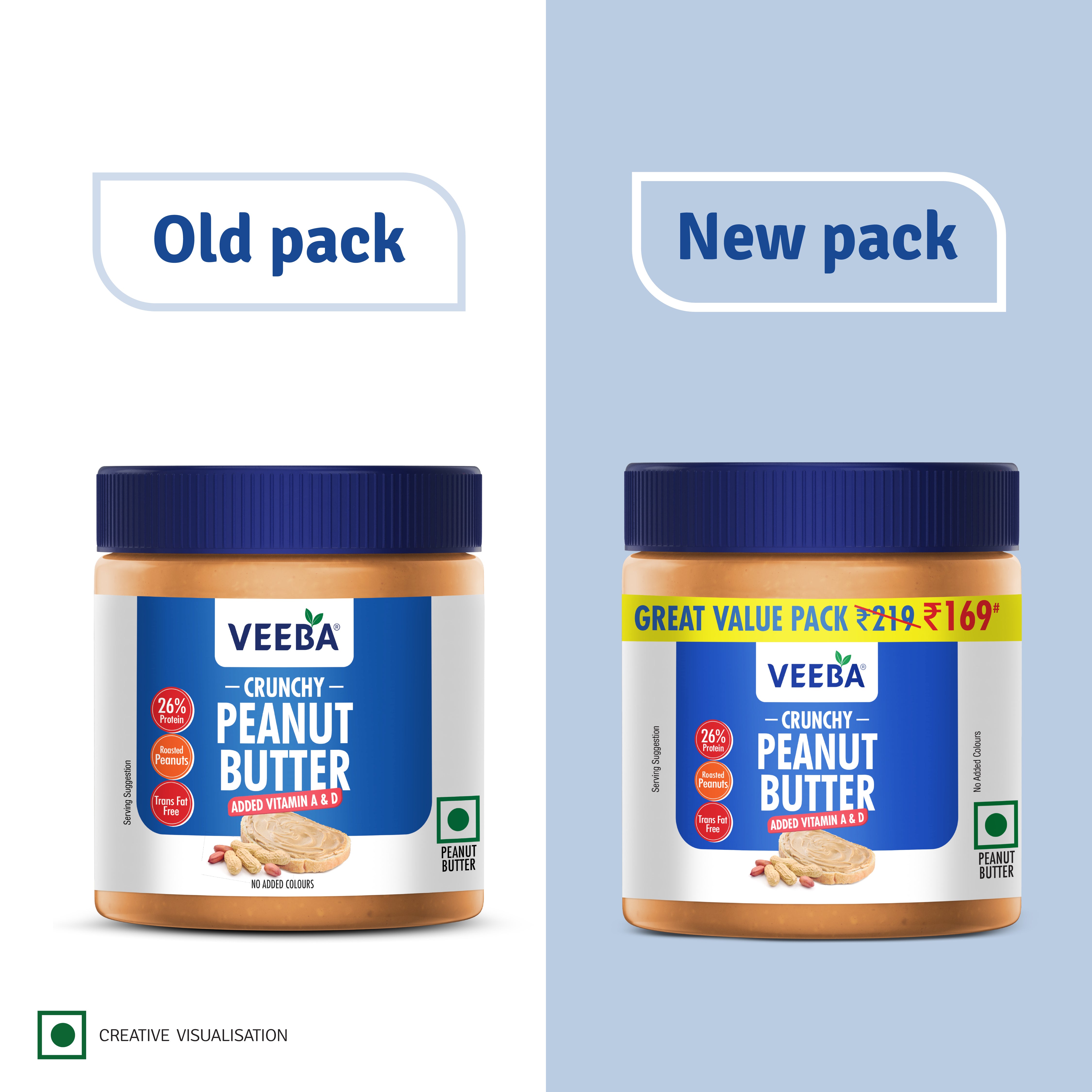 Crunchy Peanut Butter added Vitamin A & D (320 g)