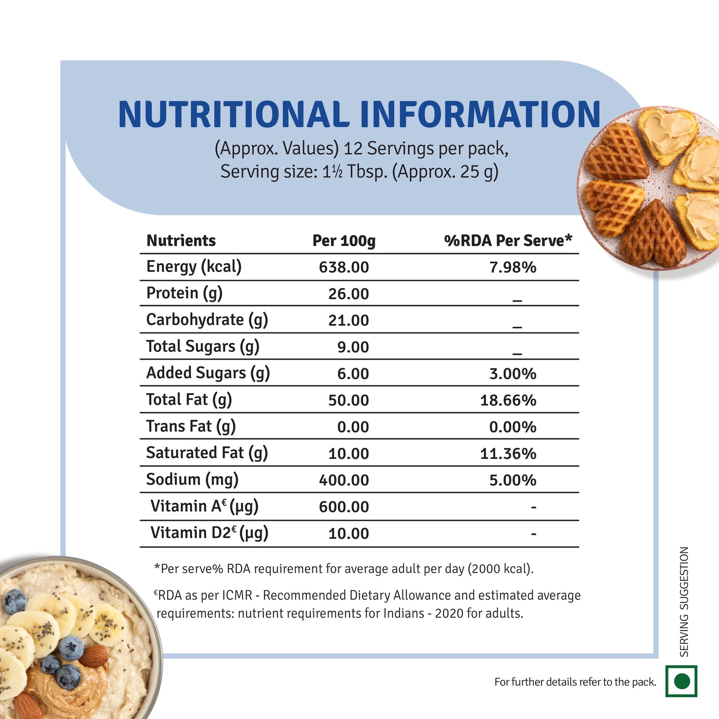 Crunchy Peanut Butter added Vitamin A & D (320 g)