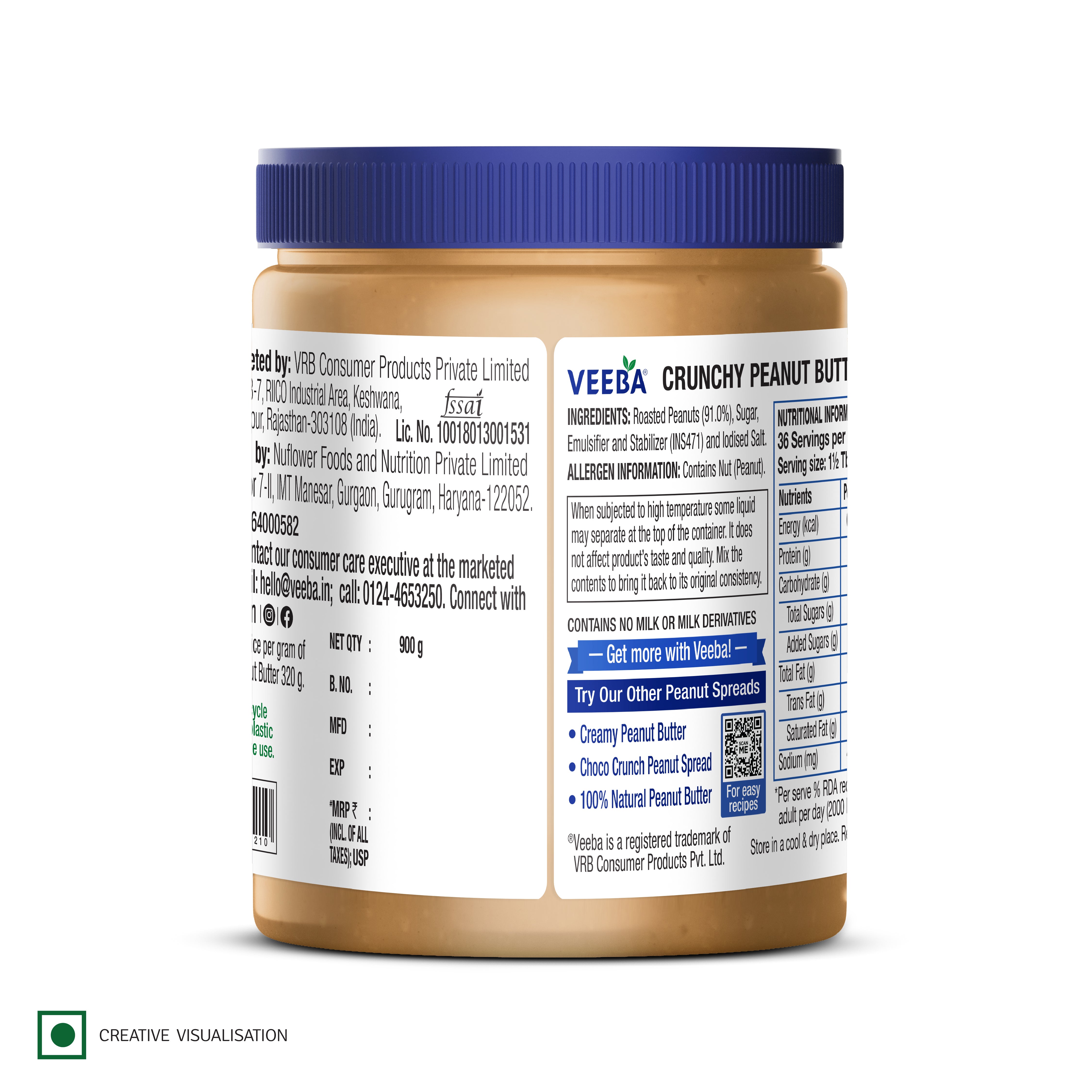 Crunchy Peanut Butter (900 G)