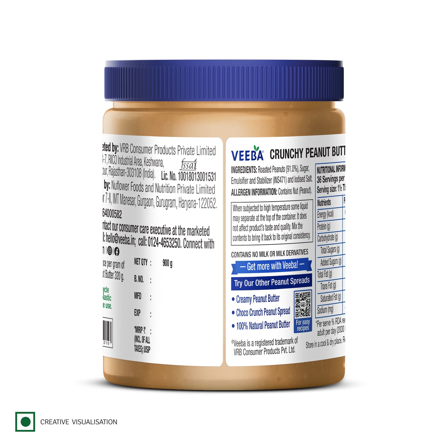 Crunchy Peanut Butter (900 G)