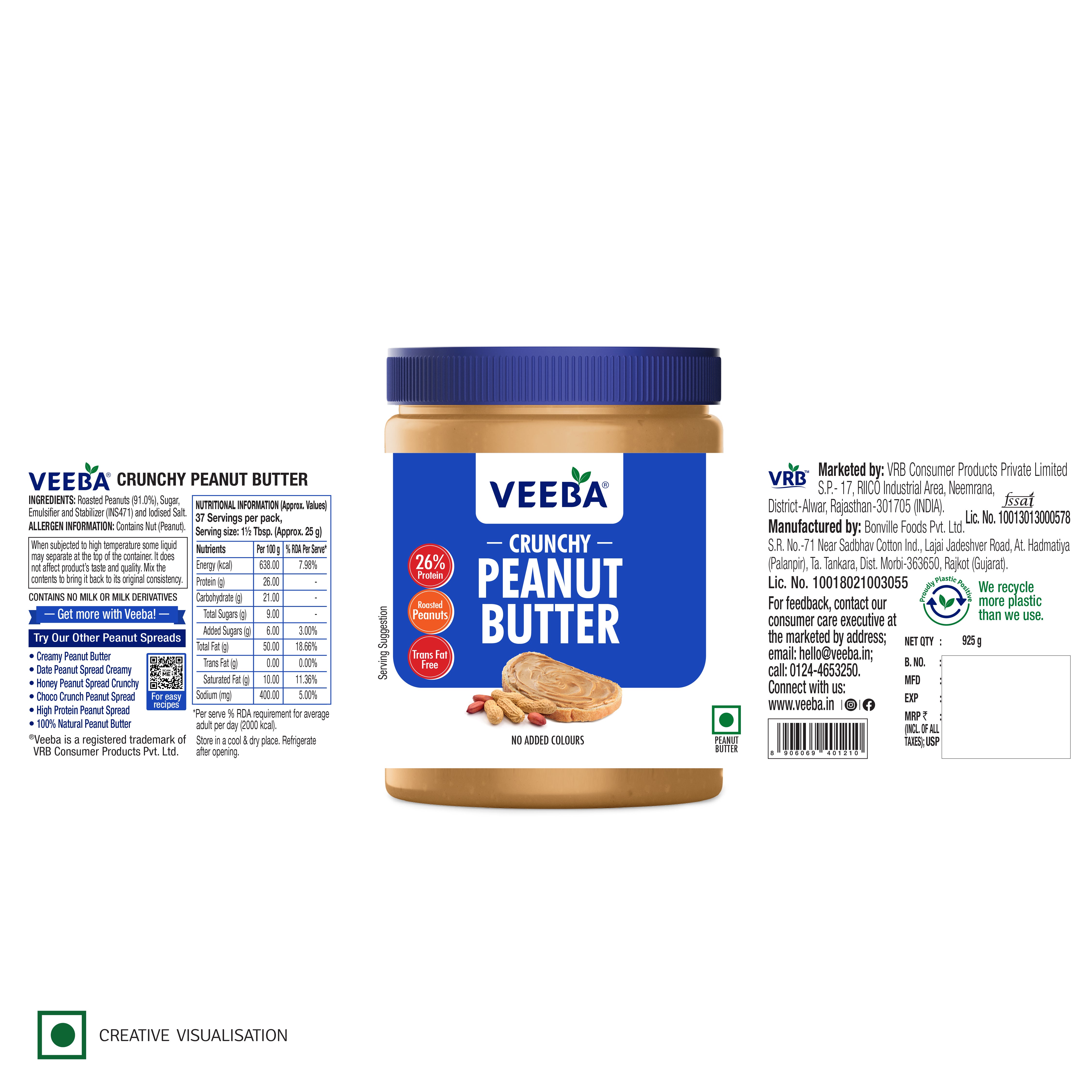 Crunchy Peanut Butter (925 g)