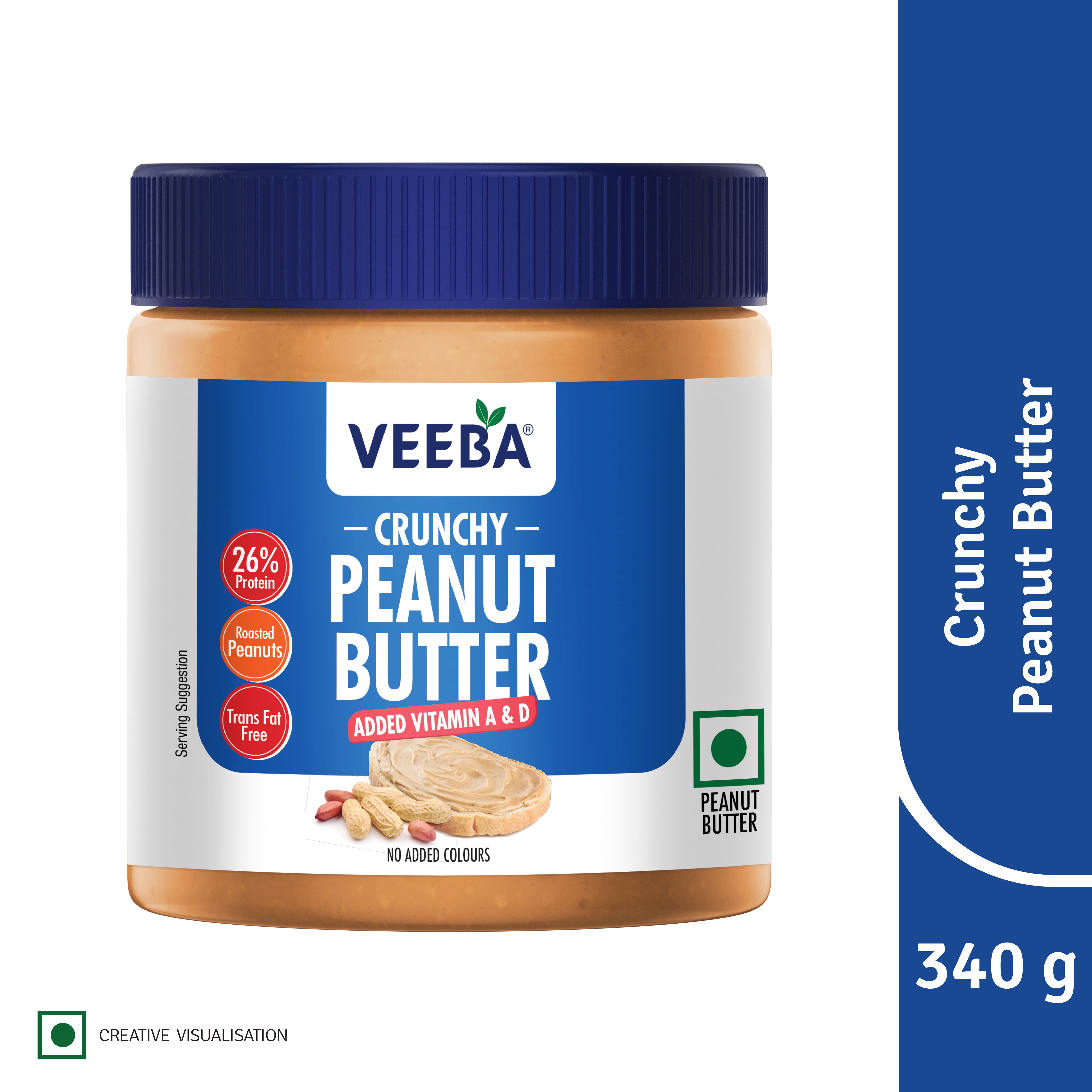 Crunchy Peanut Butter added Vitamin A & D (340 g)