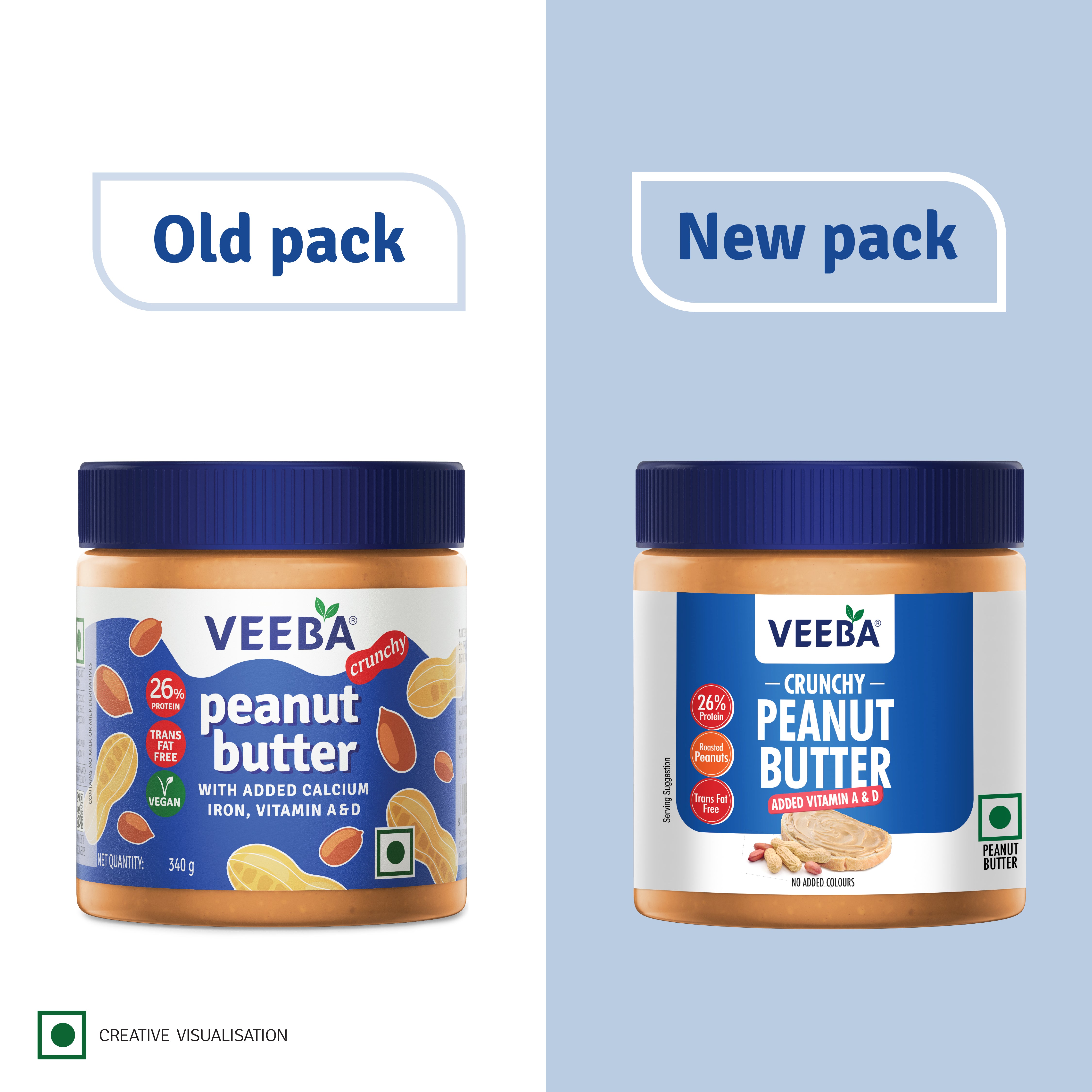 Crunchy Peanut Butter added Vitamin A & D (340 g)