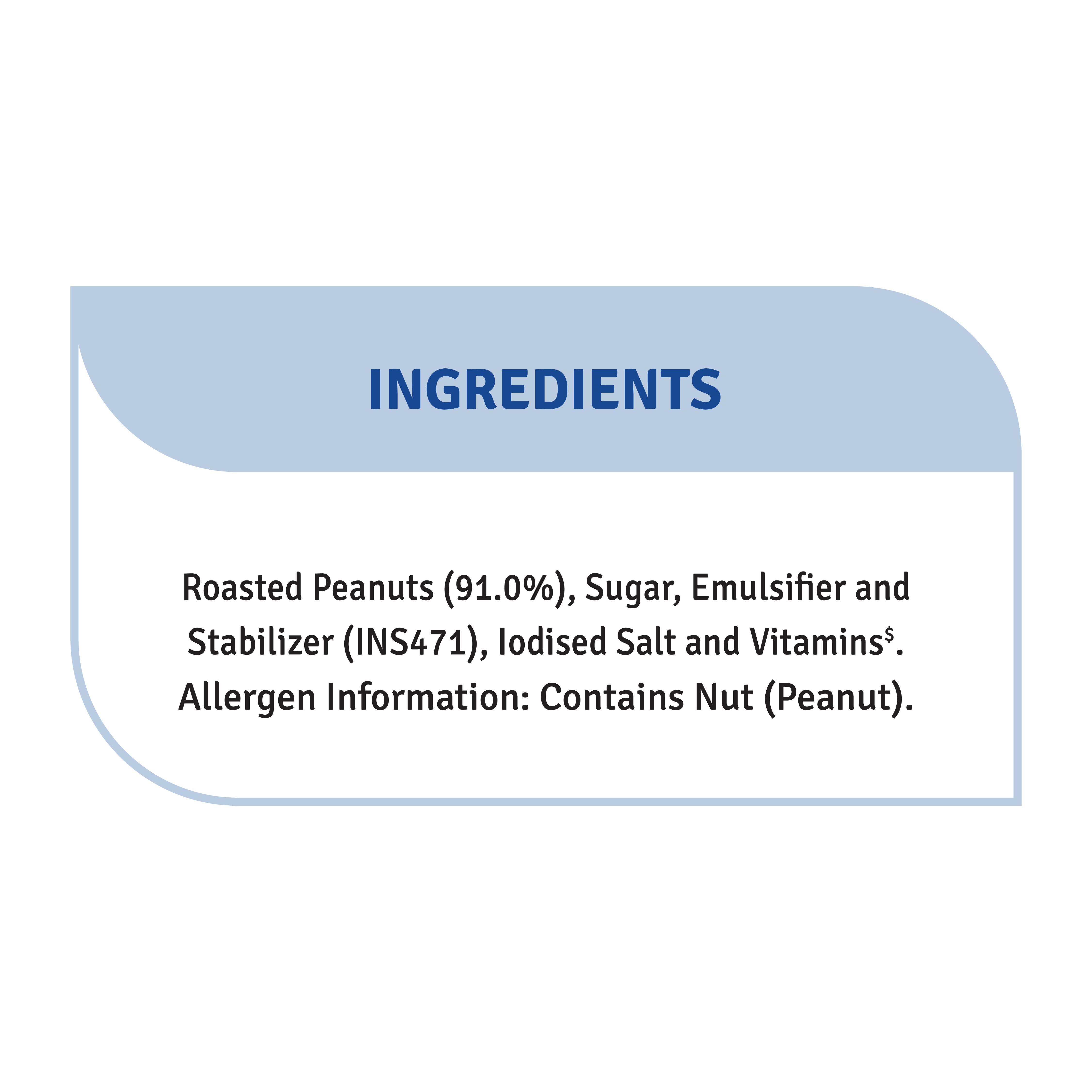 Crunchy Peanut Butter added Vitamin A & D (340 g)