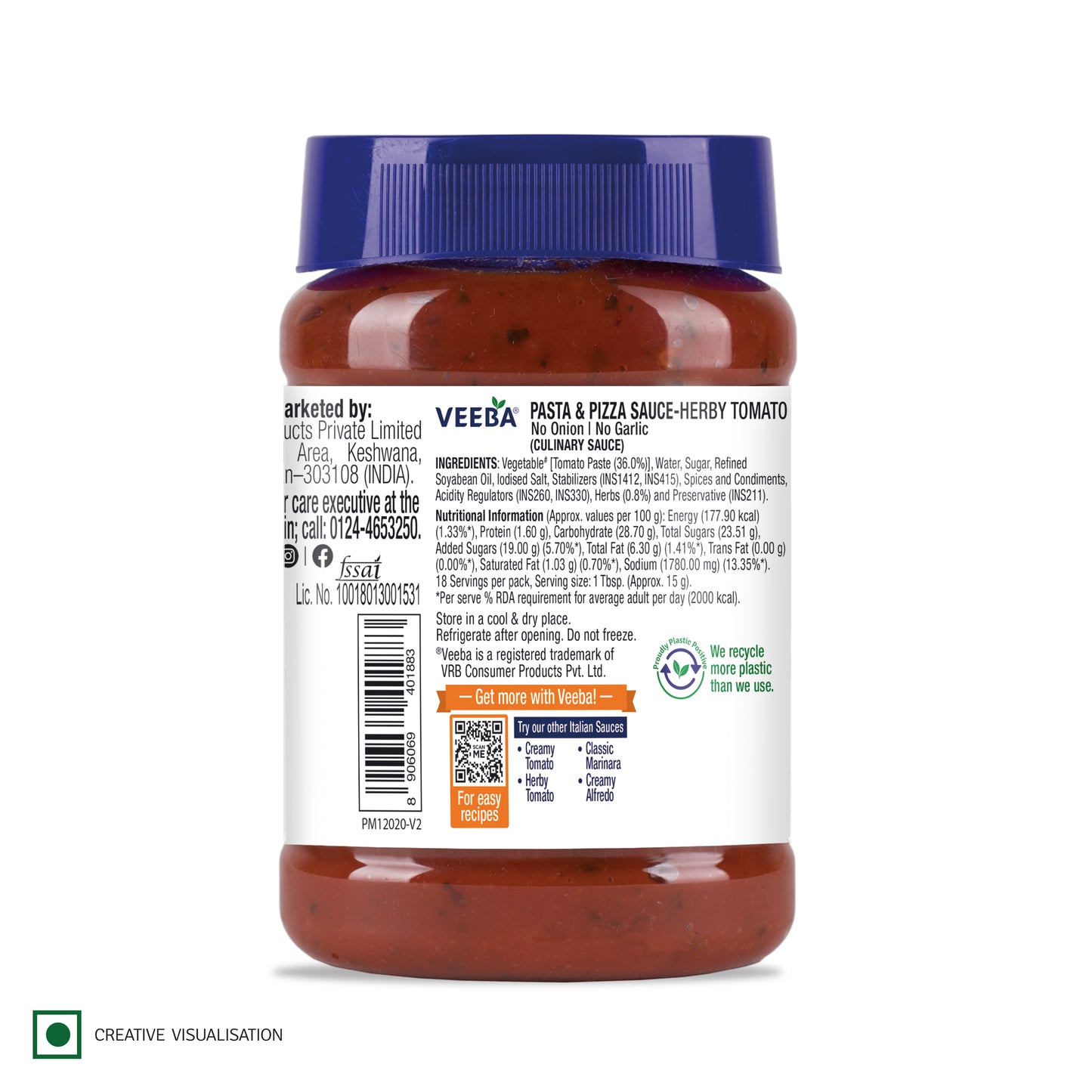 Pasta & Pizza Sauce Herby Tomato - NONG (280G)