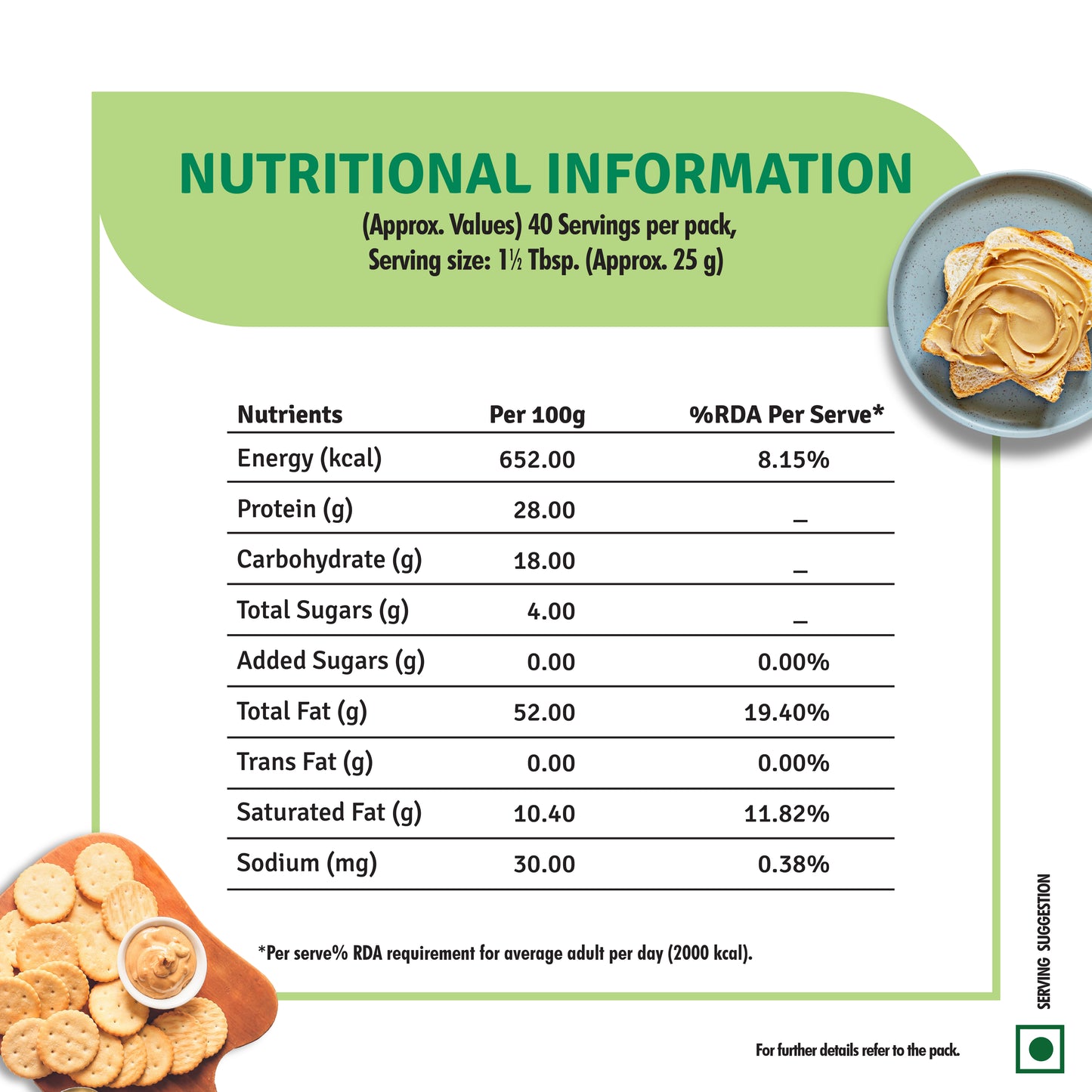 Natural Peanut Butter (1 kg)
