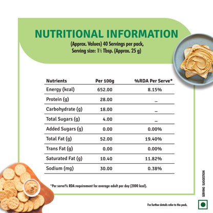 Natural Peanut Butter (1 kg)
