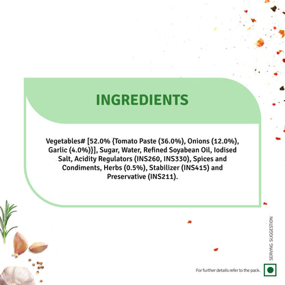 Pasta & Pizza Sauce Herby Tomato (100G)
