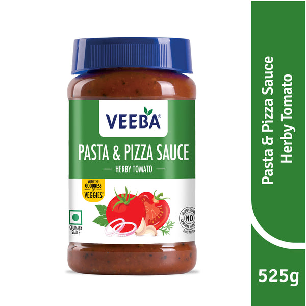 VEEBA PASTA & PIZZA SAUCE HERBY TOMATO (525G)