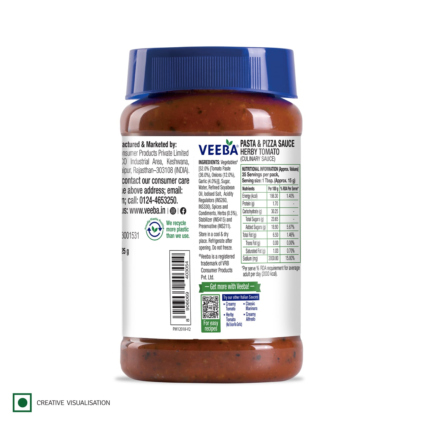 Pasta & Pizza Sauce Herby Tomato (525G)