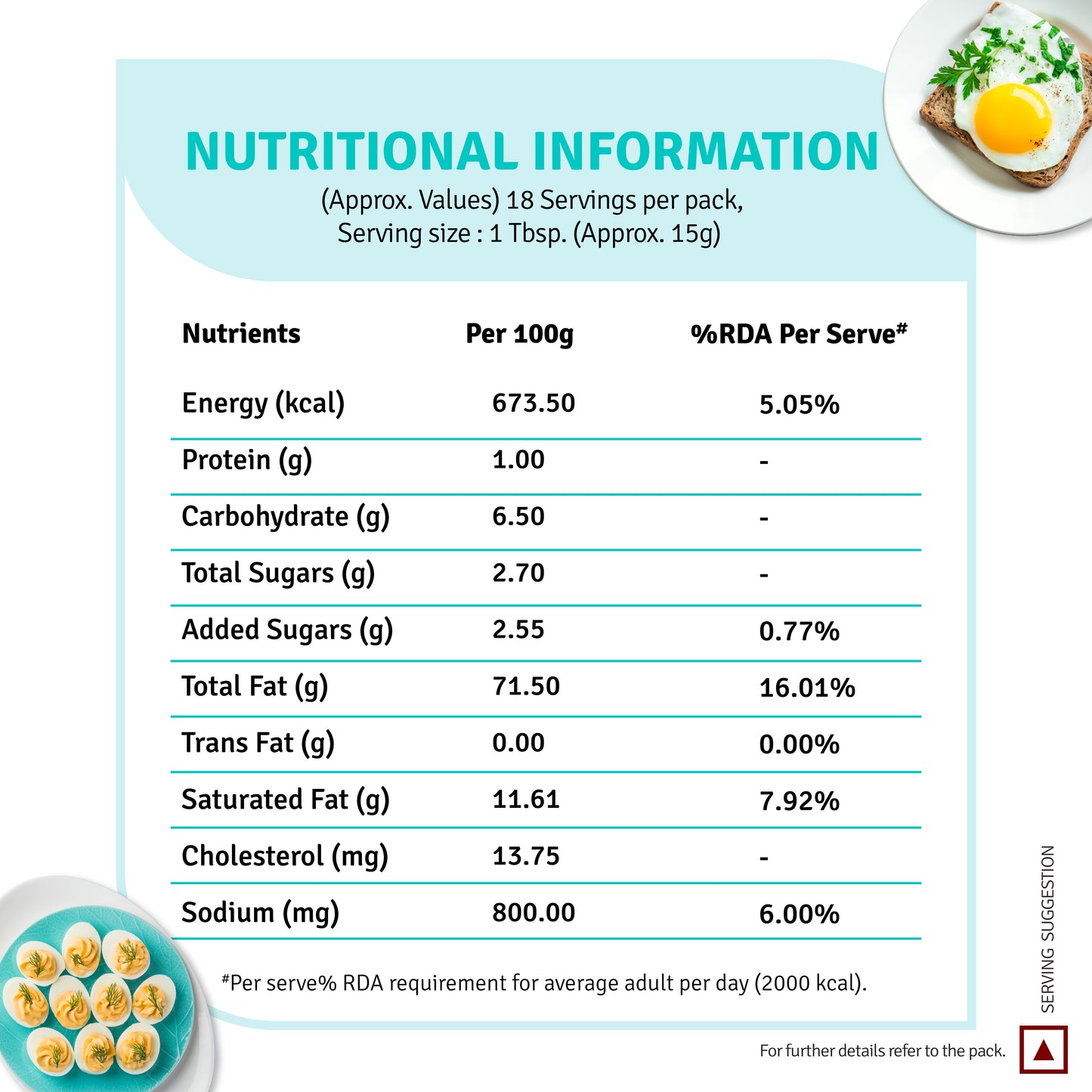 Veeba Popular Mayonnaise - Contains Egg (280G)