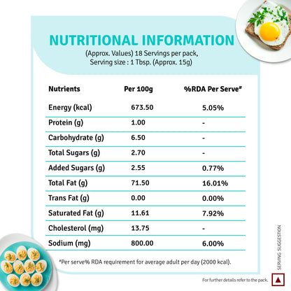 Veeba Popular Mayonnaise - Contains Egg (280G)