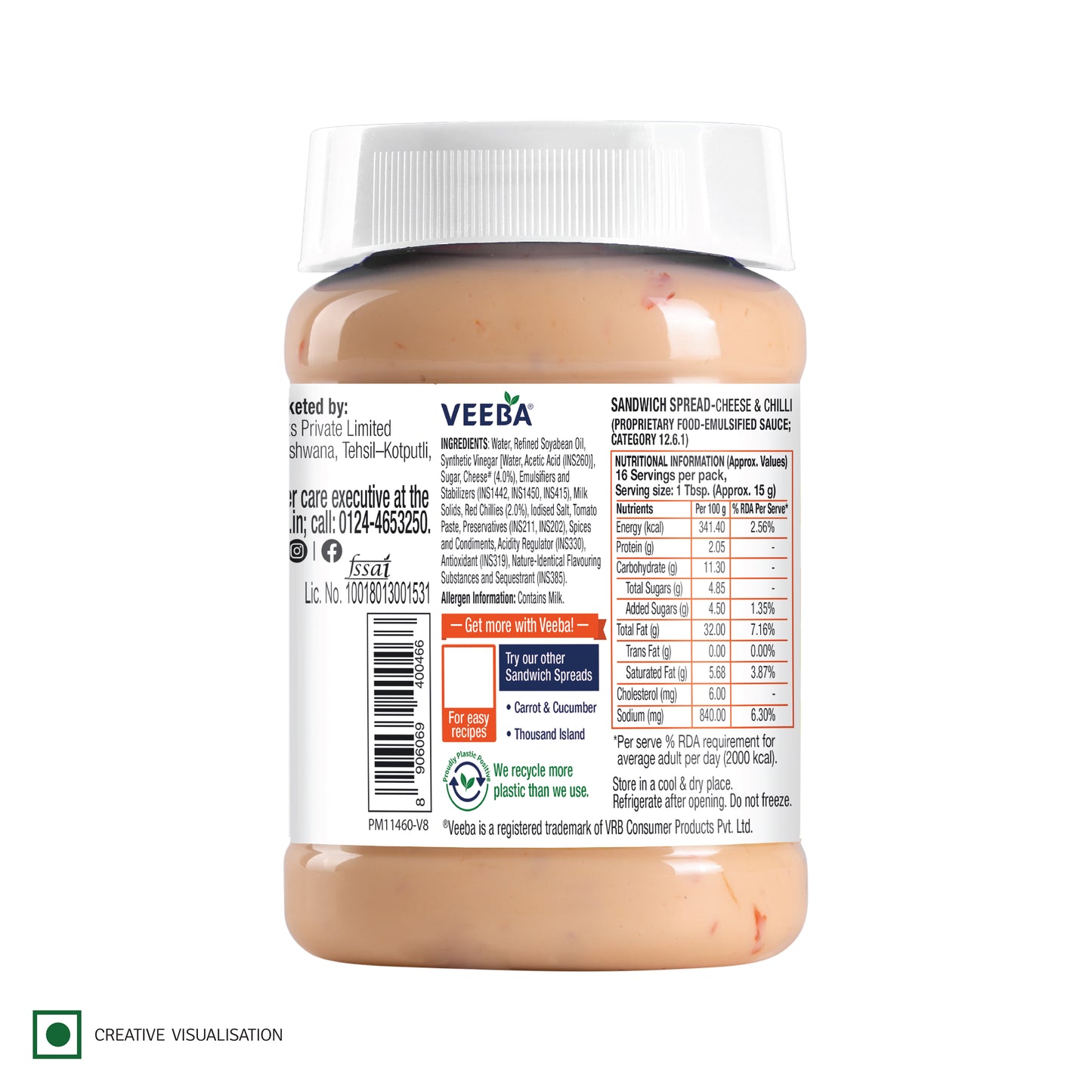 Sandwich Spread Cheese & Chilli (250G)